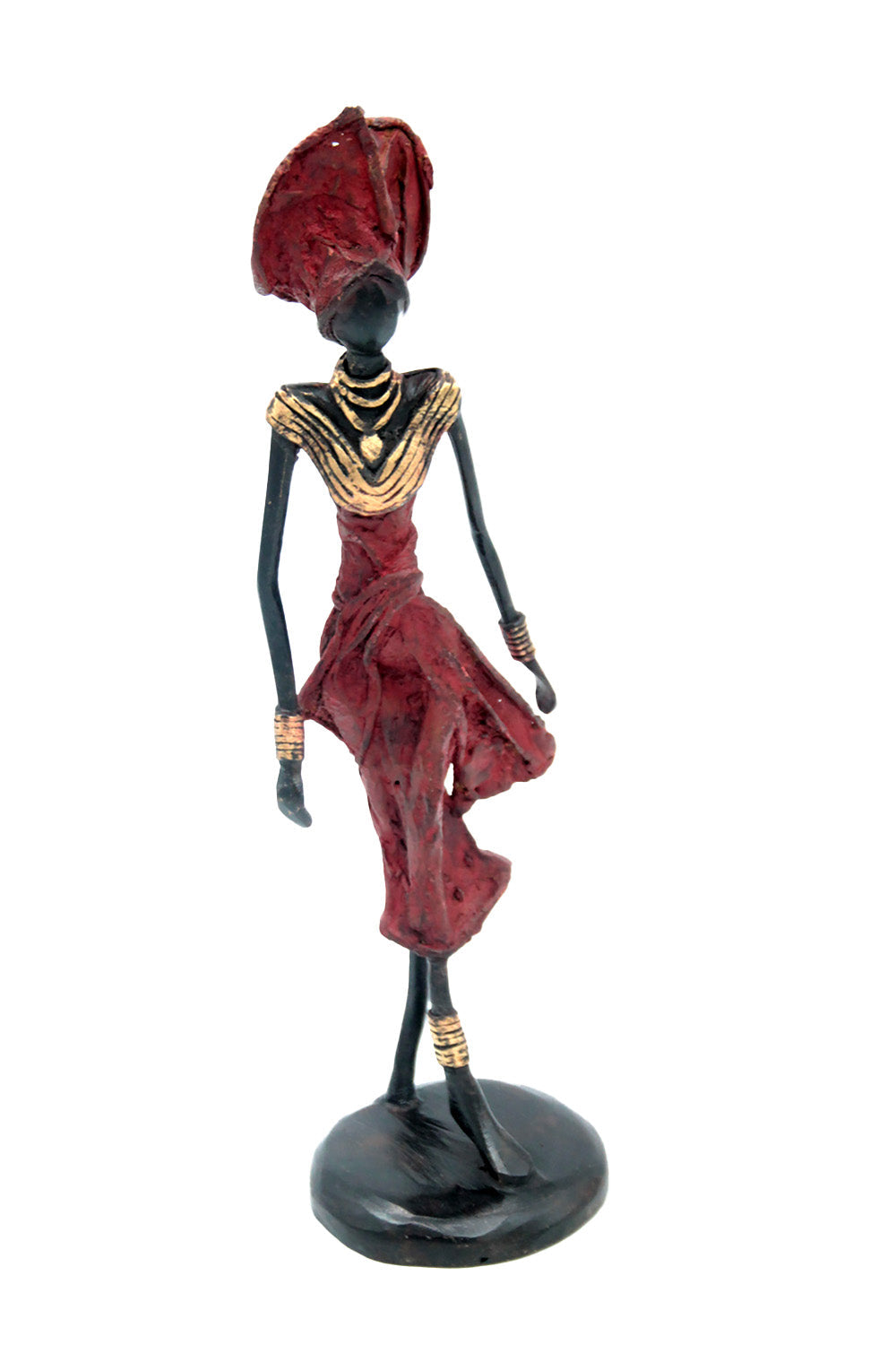 Bronze 25 cm rouge n°21 Bronzes d&#39;Afrique