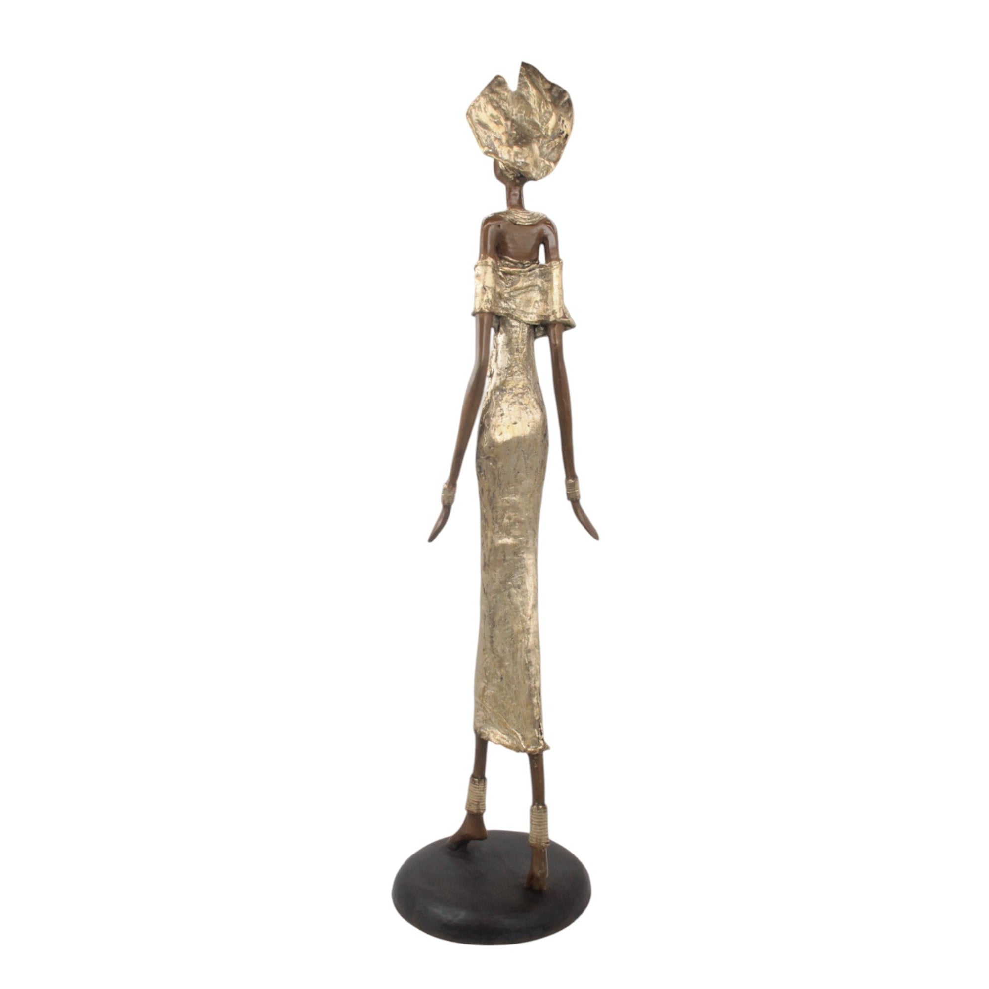 Bronze Issouf 80 cm doré n°1 Bronzes d&#39;Afrique
