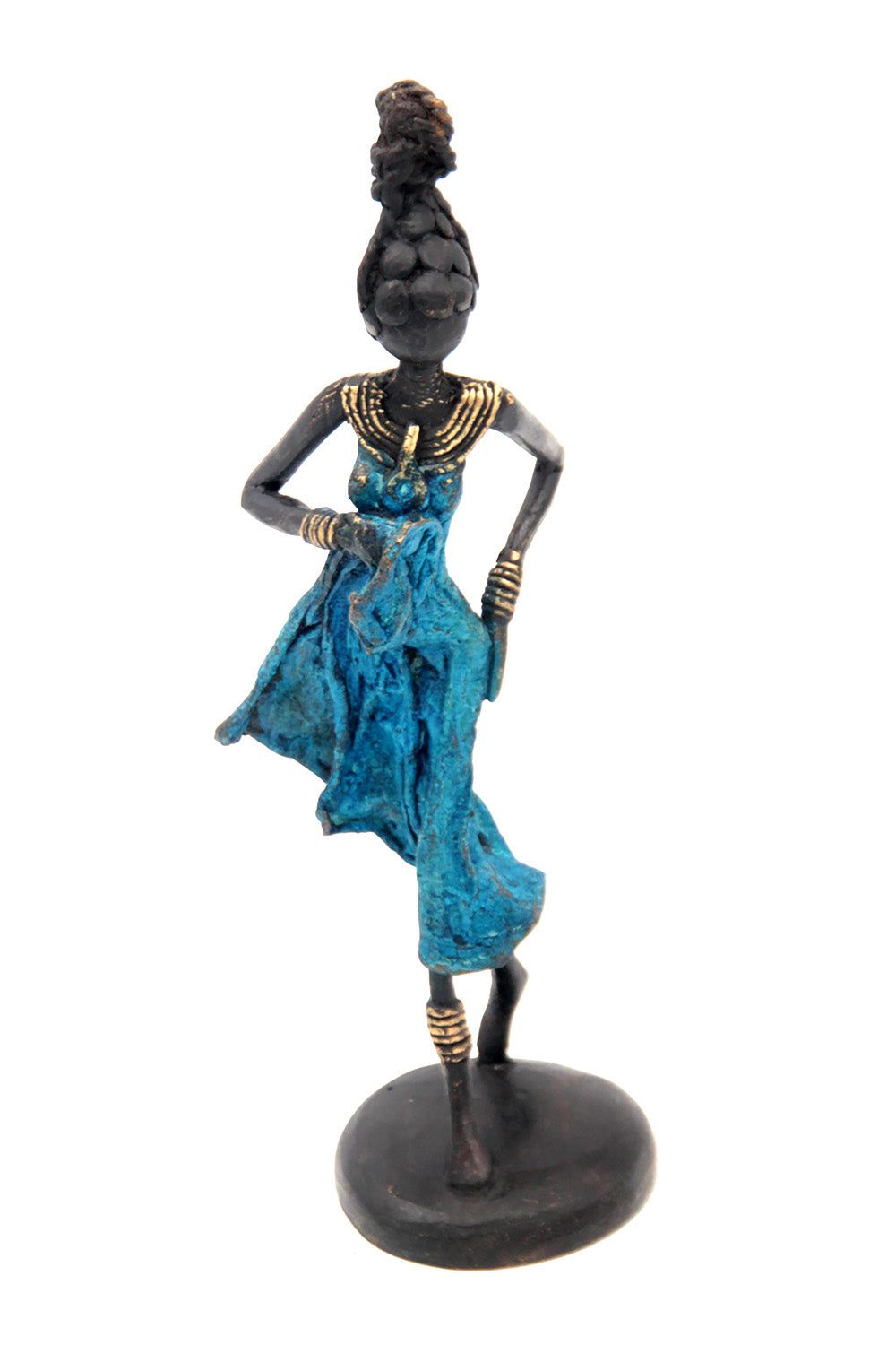 Bronze 20 cm bleu n°9 Bronzes d'Afrique