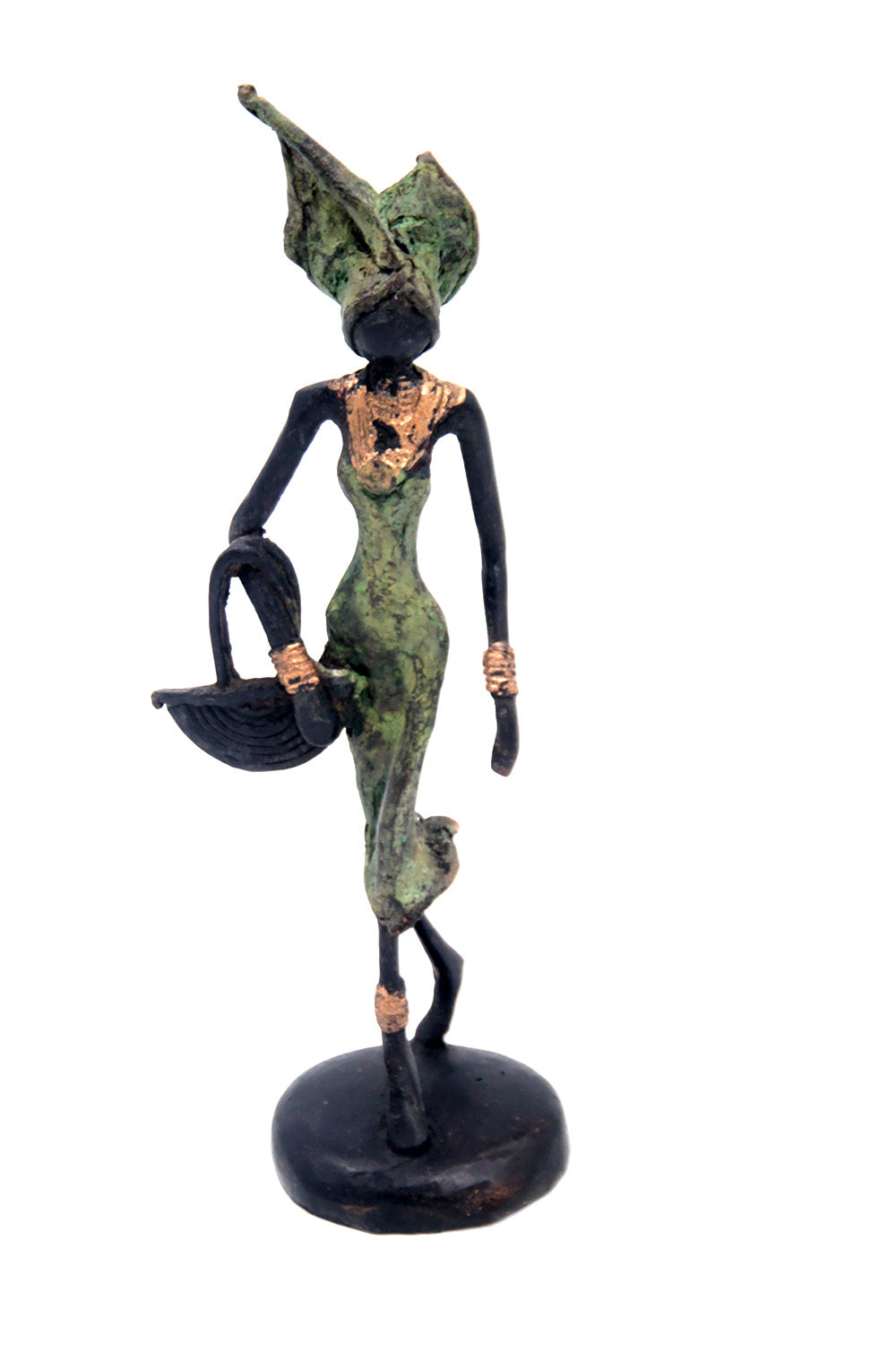 Bronze 20 cm vert n°8 Bronzes d'Afrique