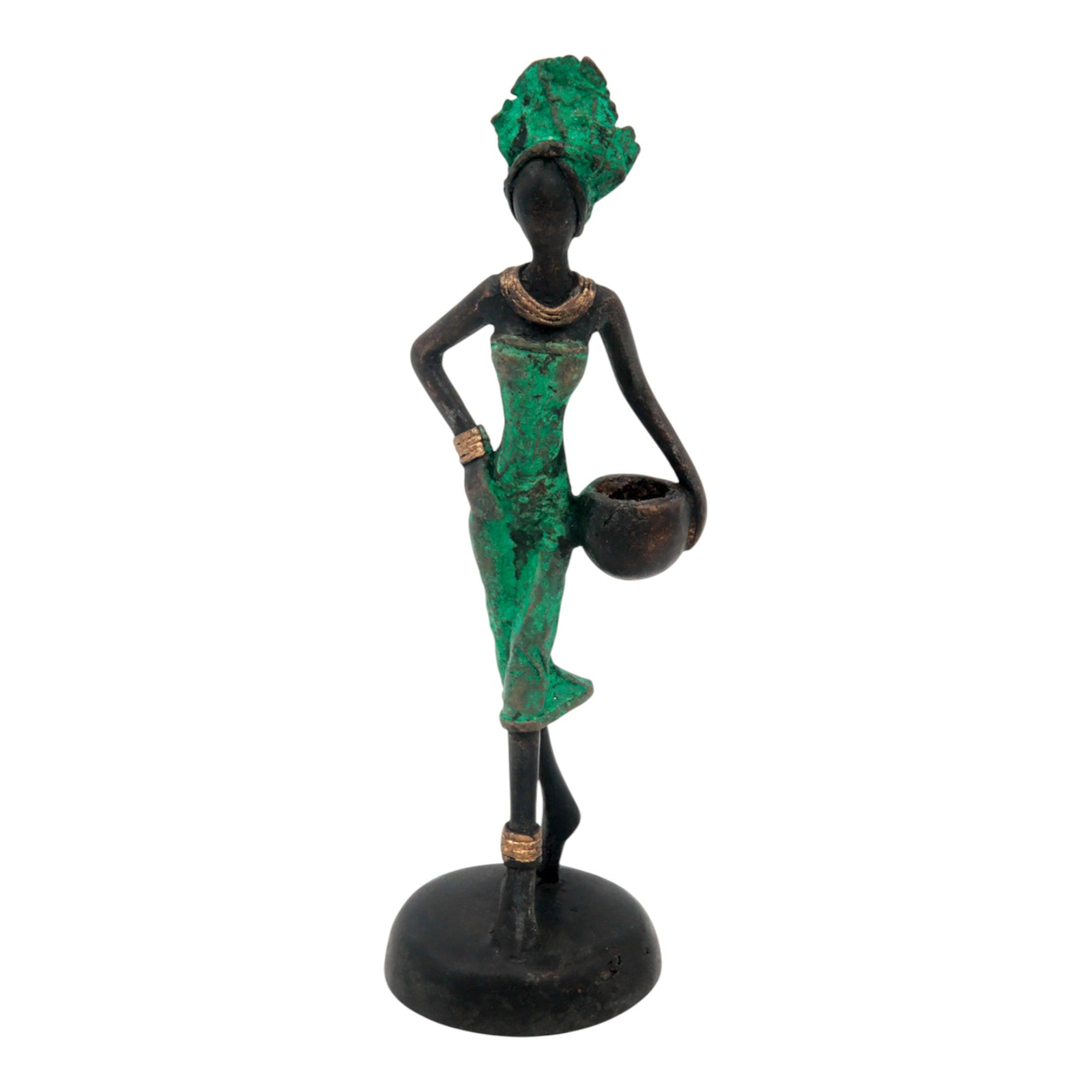 Bronze 15 cm vert n°1 Bronzes d'Afrique
