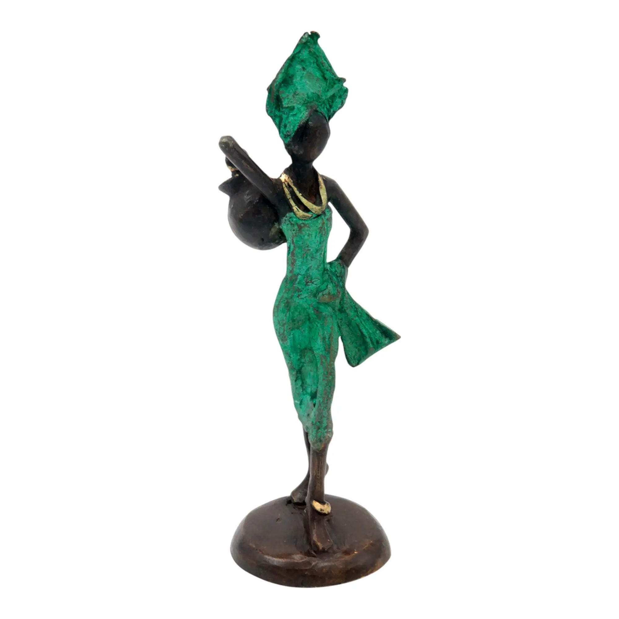 Bronze 15 cm vert n°4 Bronzes d'Afrique