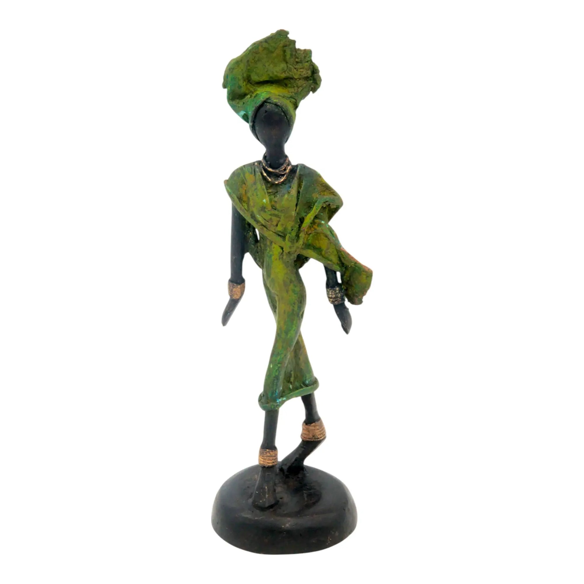 Bronze 15 cm vert n°5 Bronzes d'Afrique