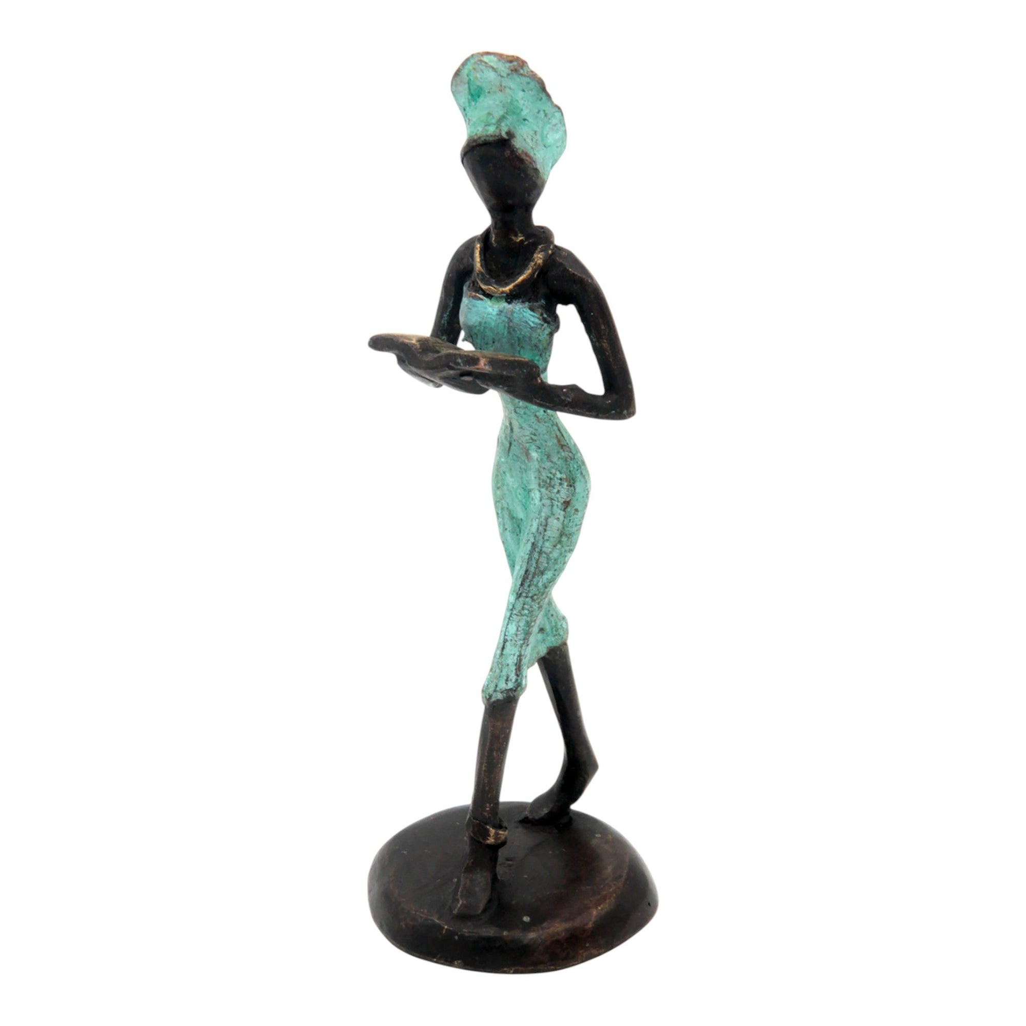 Bronze 15 cm turquoise n°18 Bronzes d'Afrique