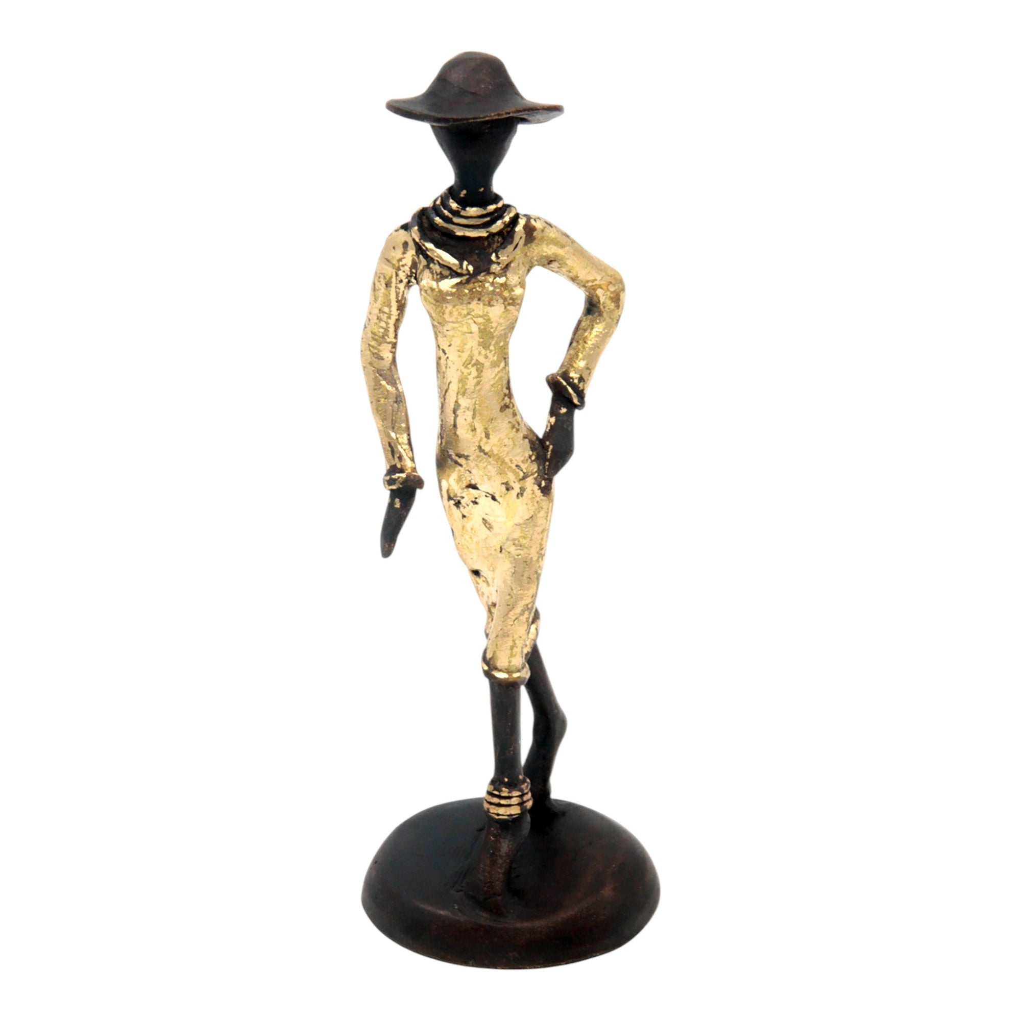 Bronze 15 cm doré n°2 Bronzes d'Afrique