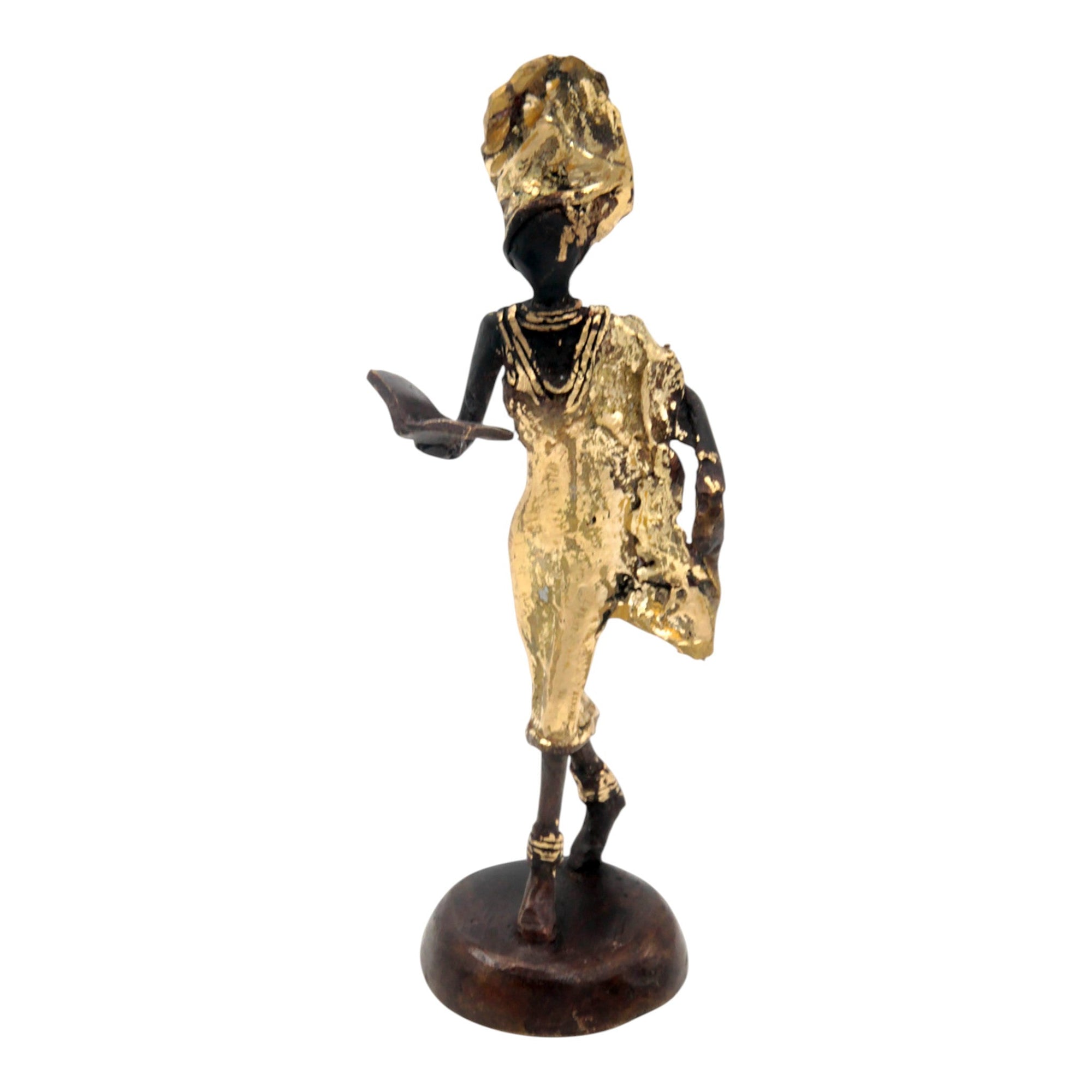 Bronze 15 cm doré n°6 Bronzes d&#39;Afrique