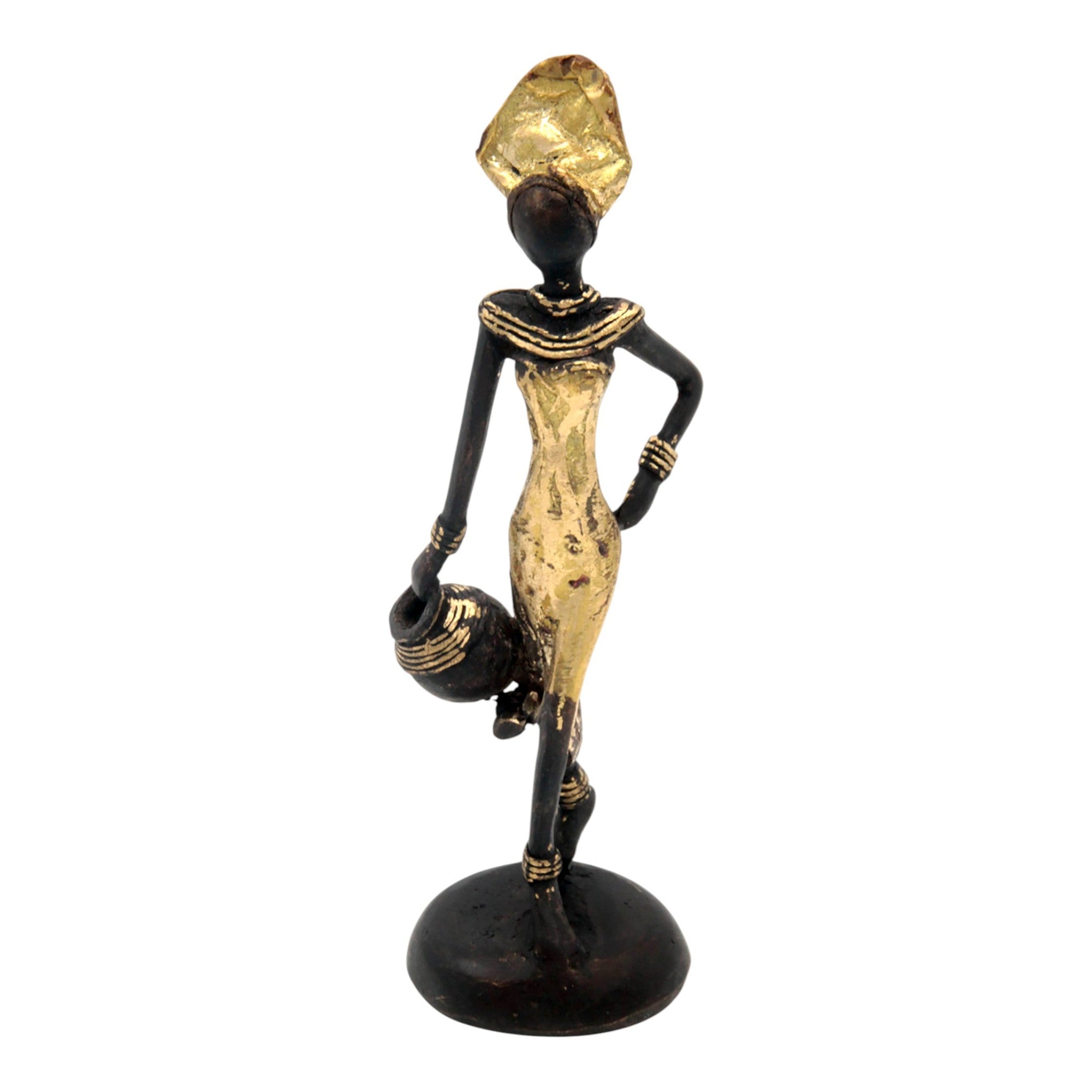 Bronze 15 cm doré n°7 Bronzes d'Afrique