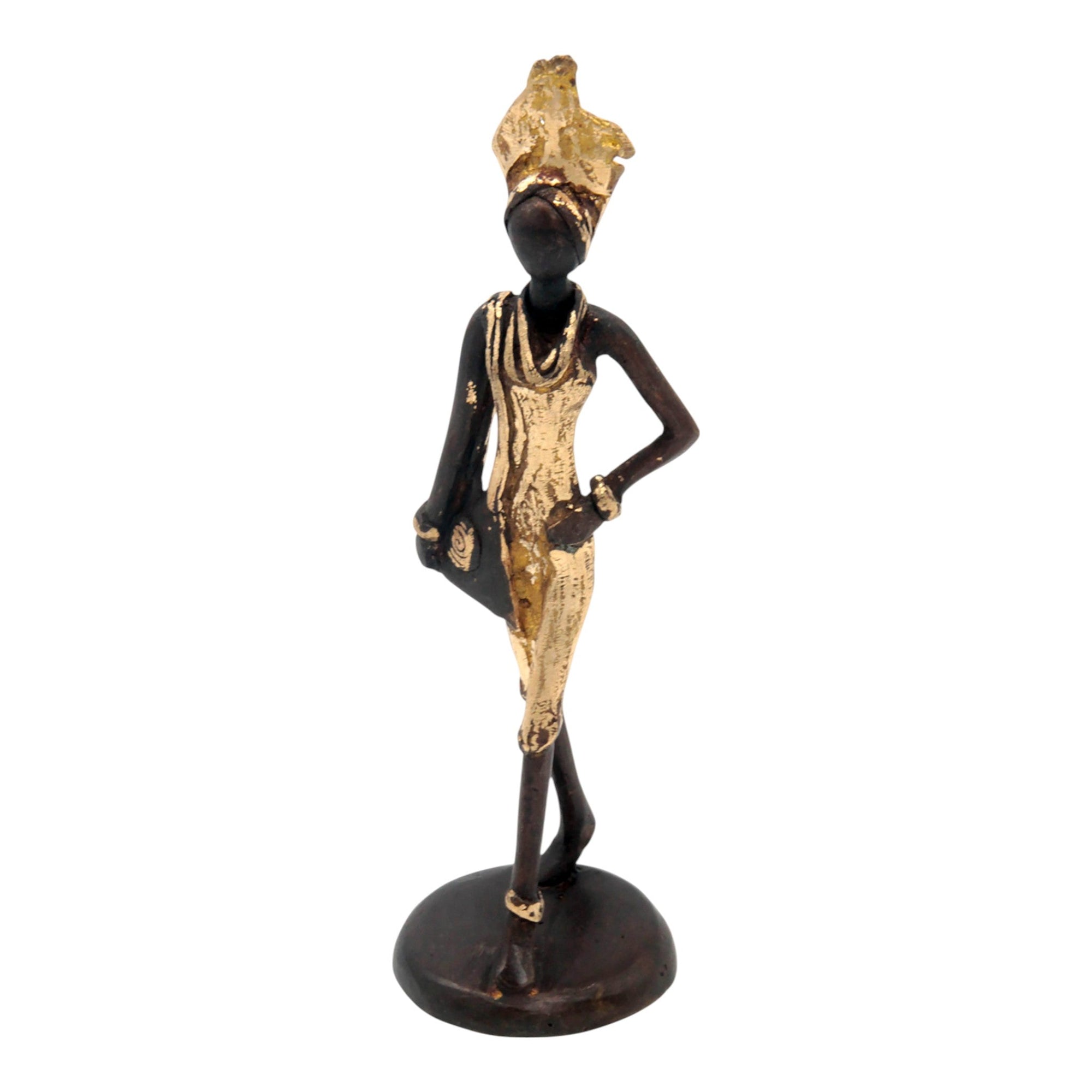 Bronze 15 cm doré n°9 Bronzes d'Afrique
