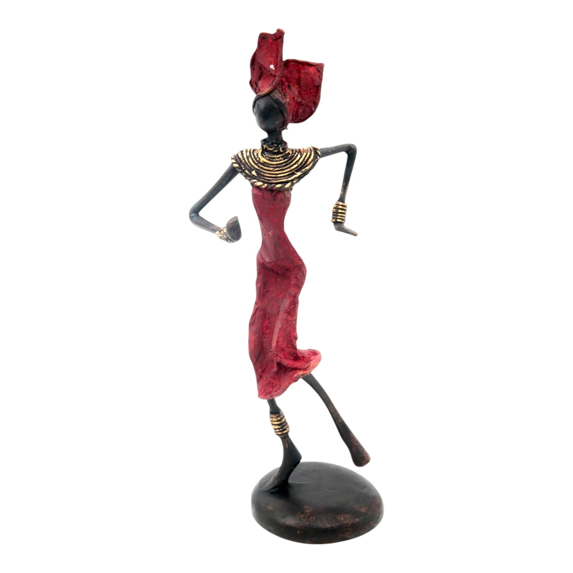 Bronze 25 cm rouge n°3 Bronzes d'Afrique