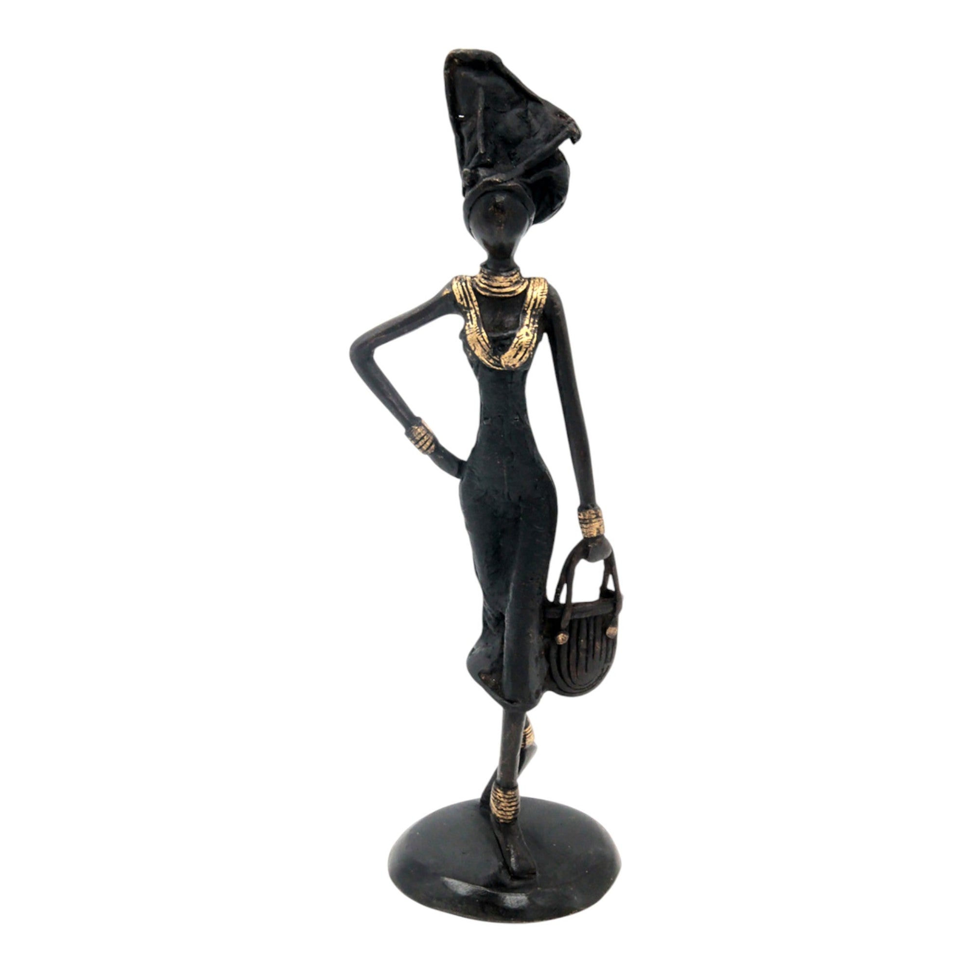Bronze 25 cm noir n°16 Bronzes d&#39;Afrique