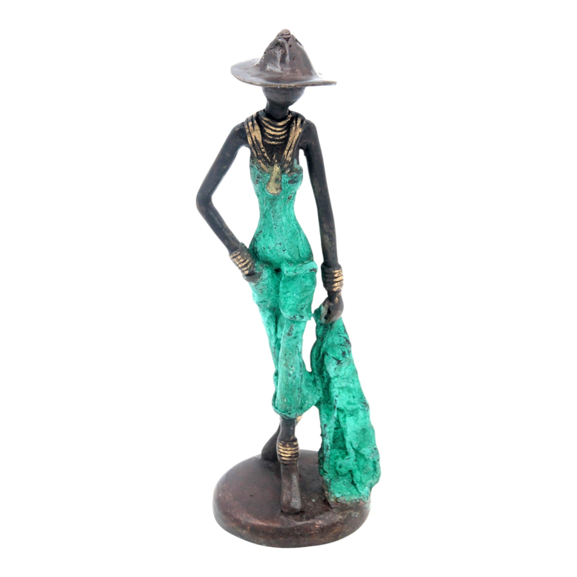 Bronze 20 cm vert n°7 Bronzes d'Afrique