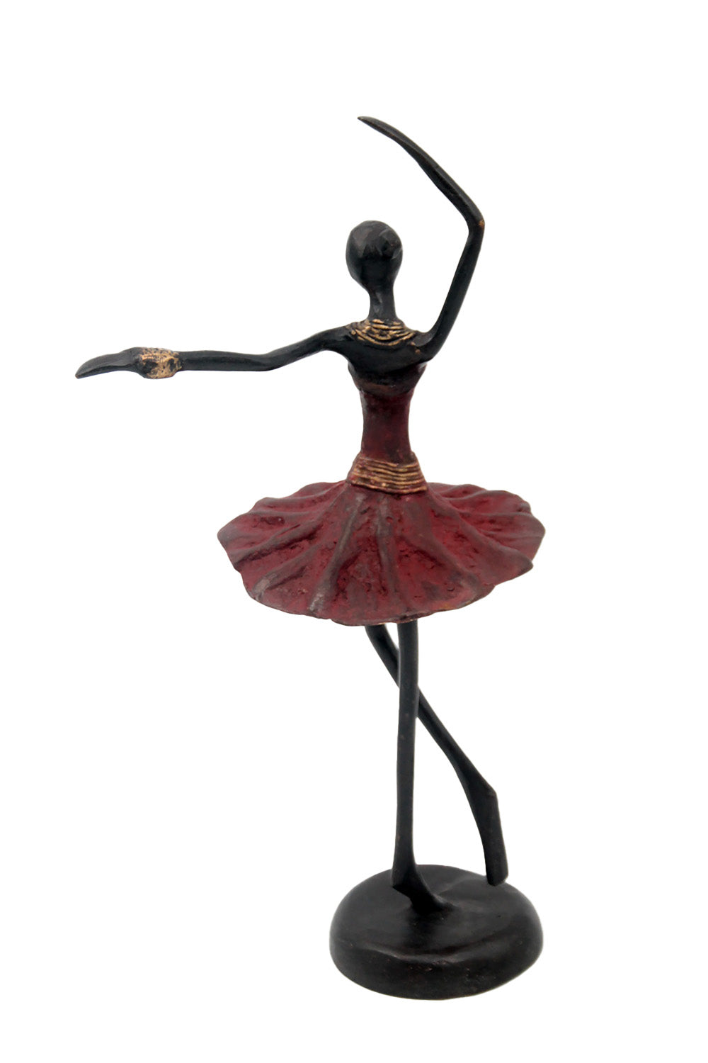 Ballerine 25 cm rouge n°1 Bronzes d&#39;Afrique