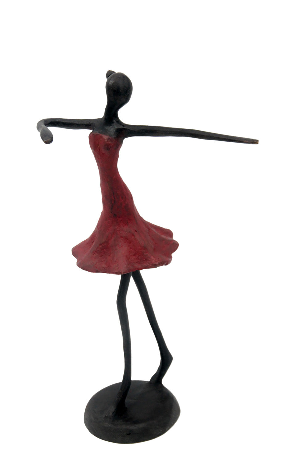 Ballerine 25 cm rouge n°7 Bronzes d&#39;Afrique