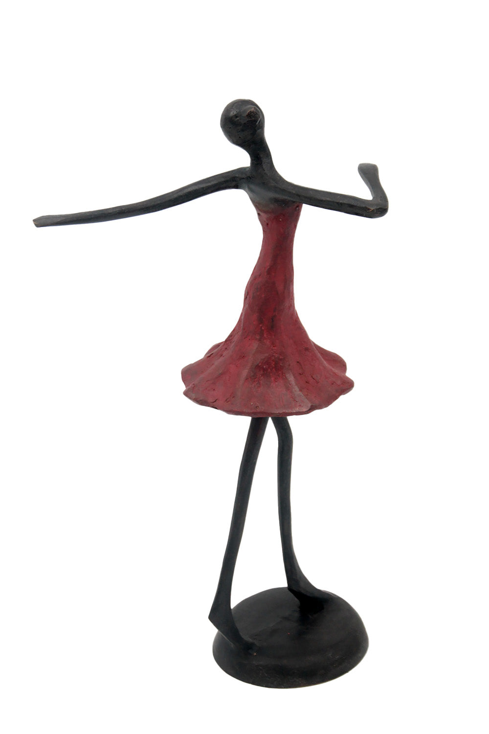 Ballerine 25 cm rouge n°7 Bronzes d&#39;Afrique