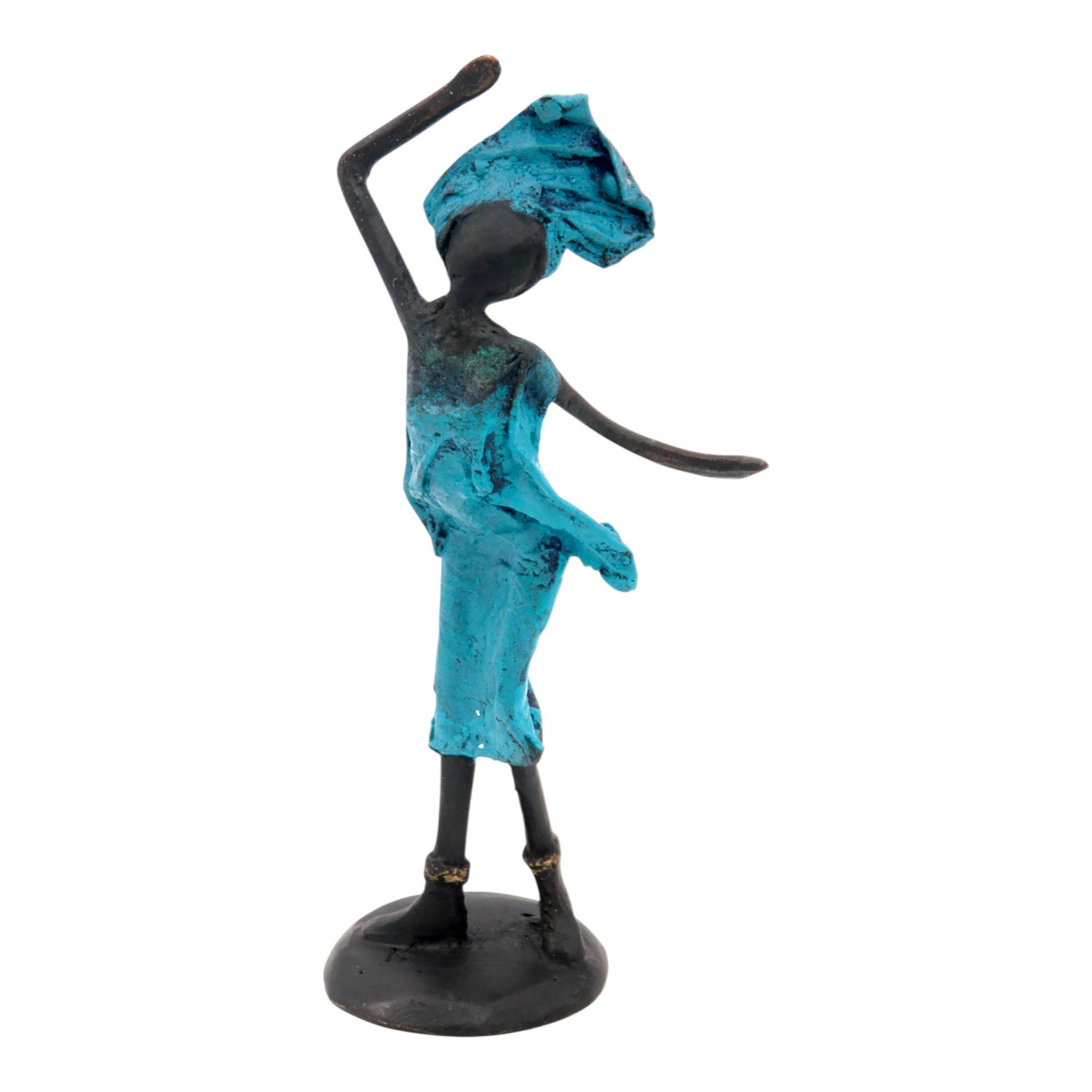 Bronze 15 cm bleu n°1 