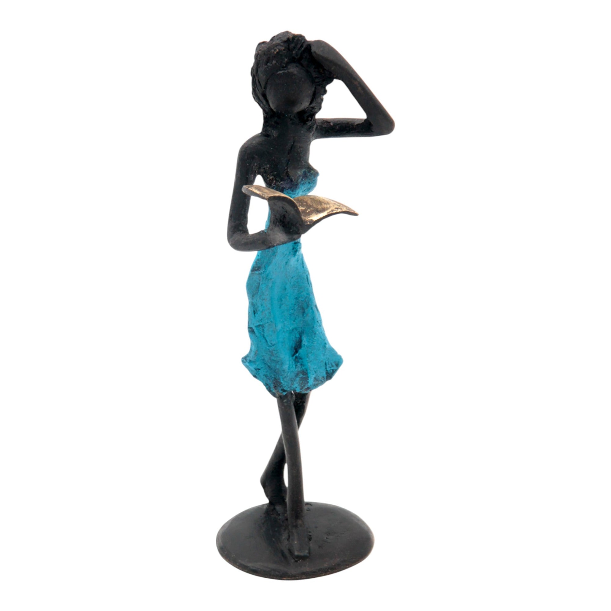 Bronze 15 cm bleu n°4 