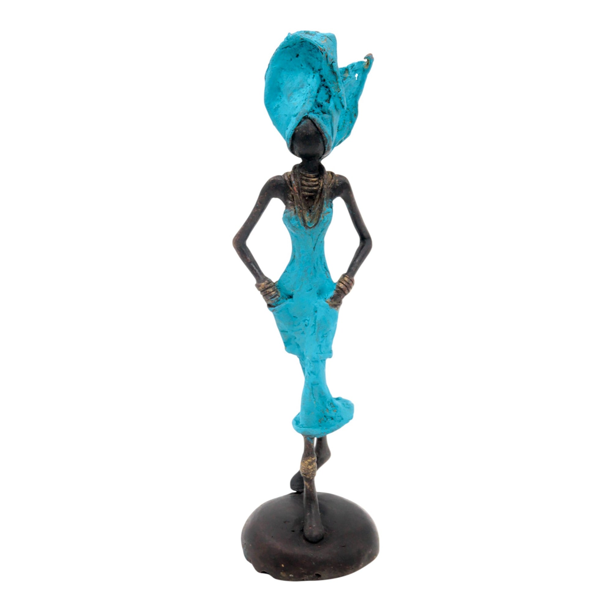 Bronze 20 cm bleu n°2 