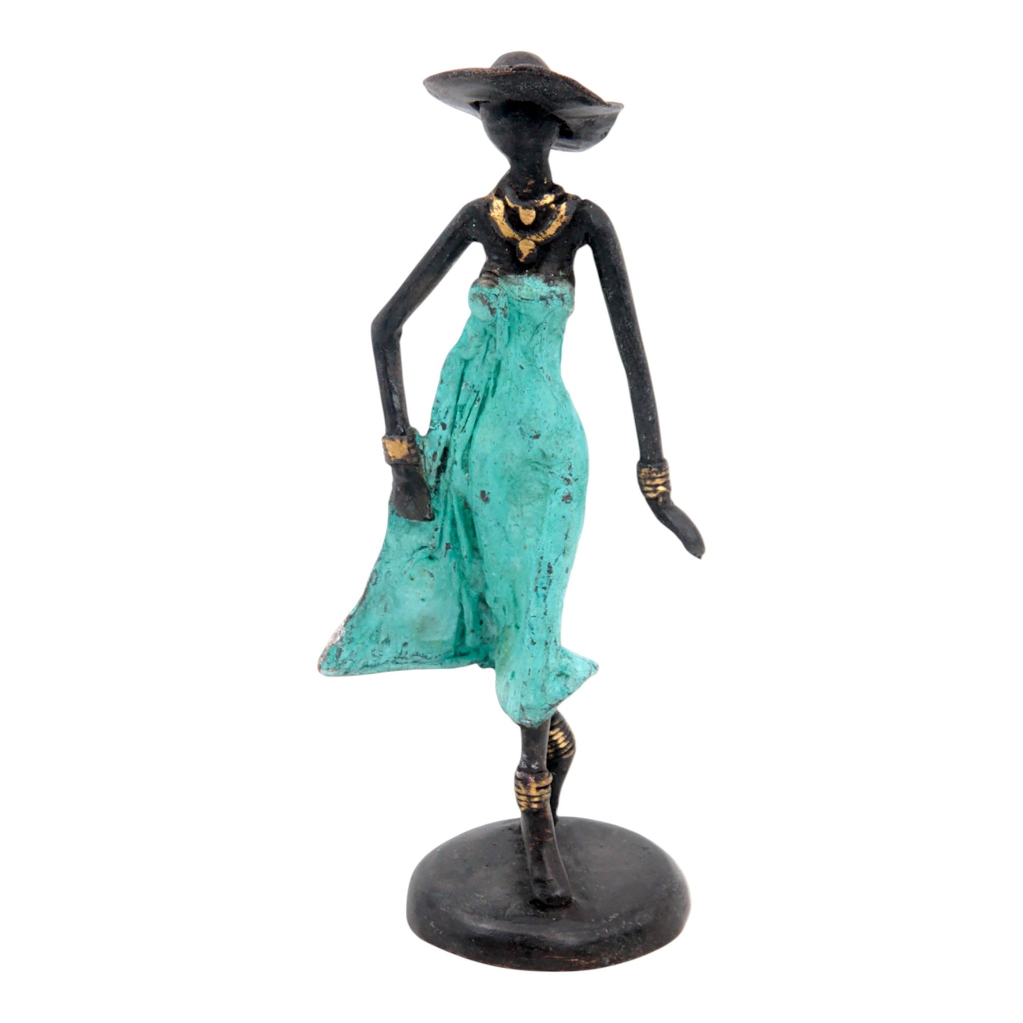 Bronze 20 cm turquoise n°5 