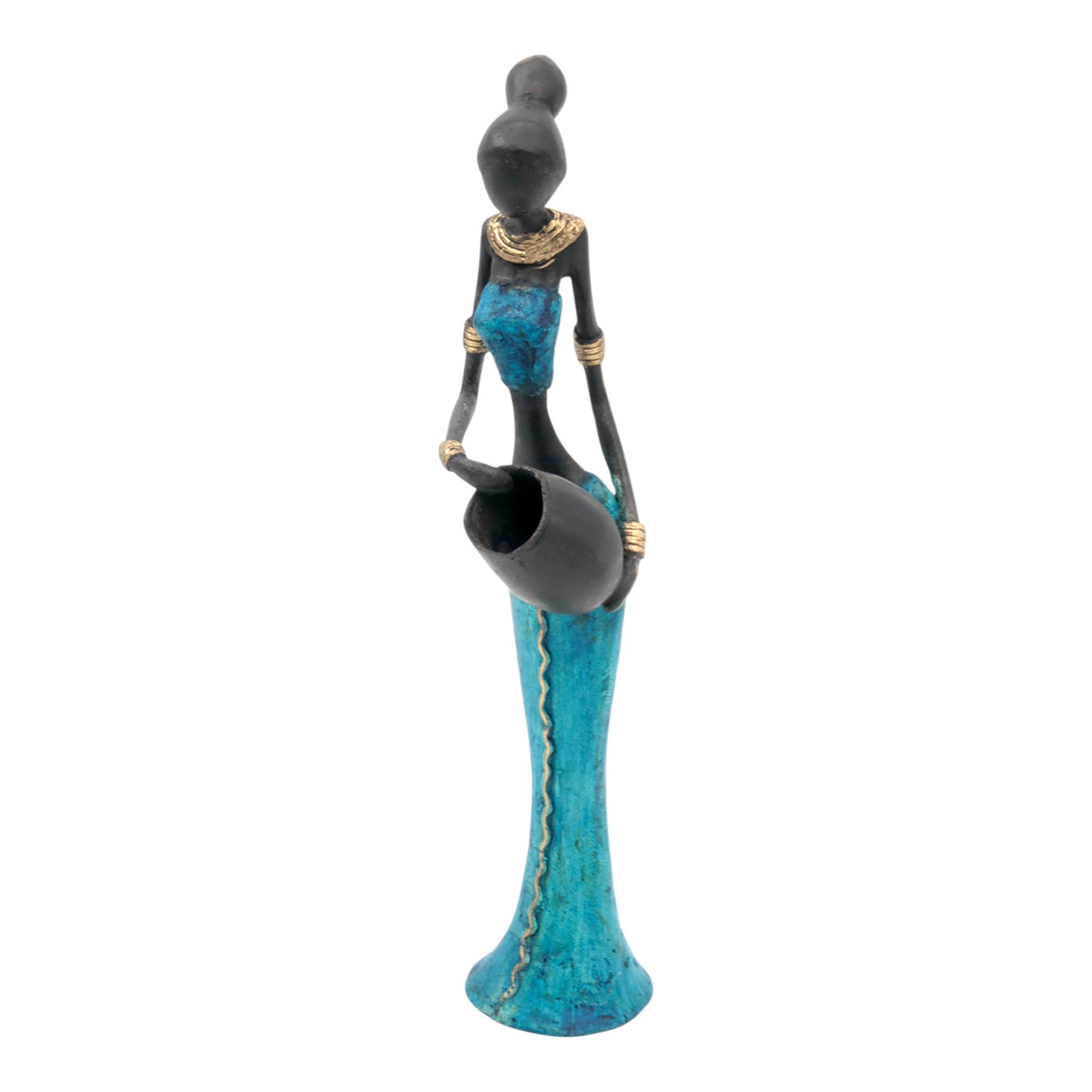 Bronze Mohamadi Dermé 30 cm bleu n°5 