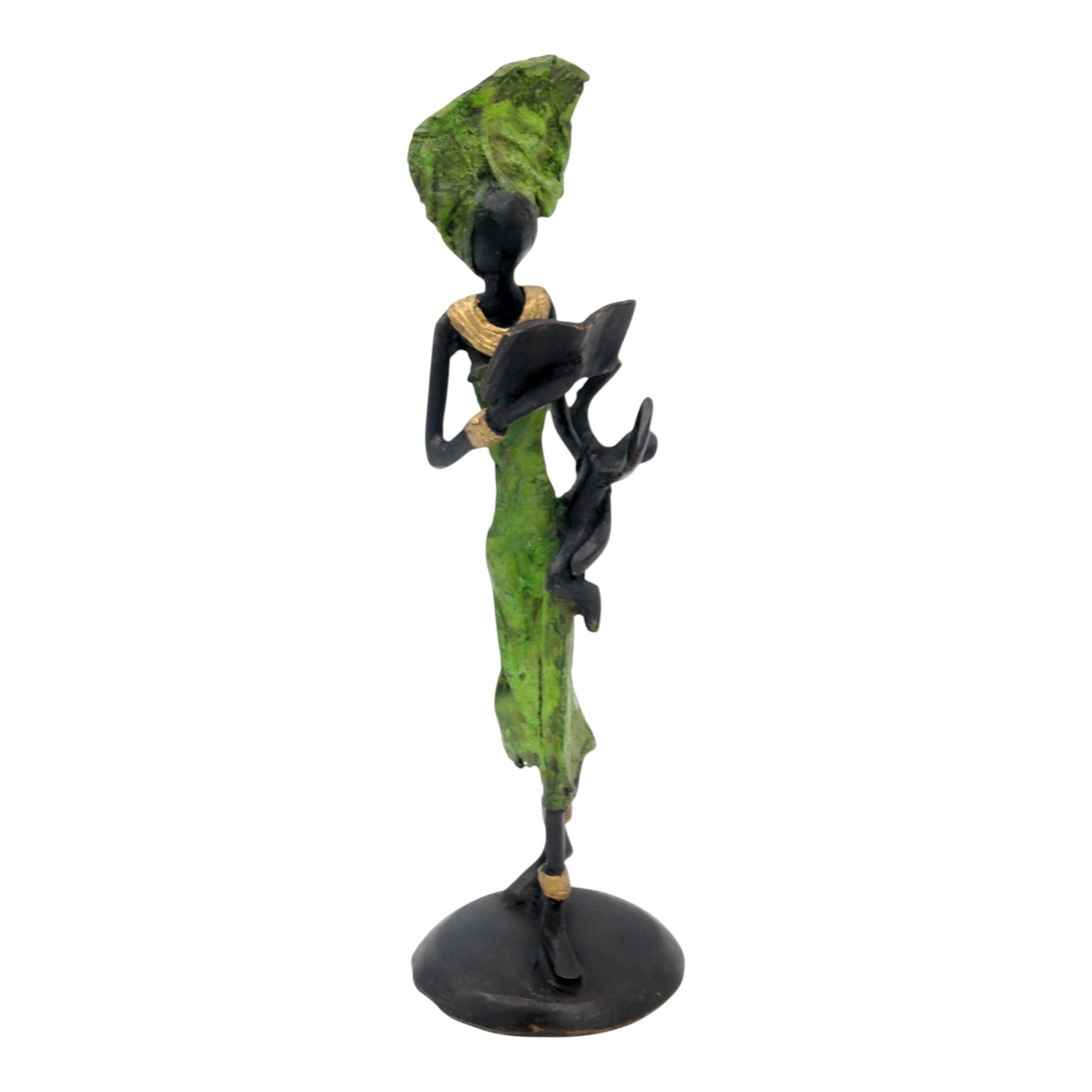 Bronze 25 cm vert n°2 