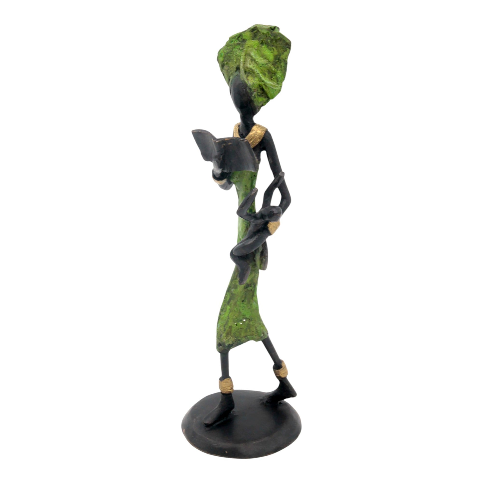 Bronze 25 cm vert n°2 