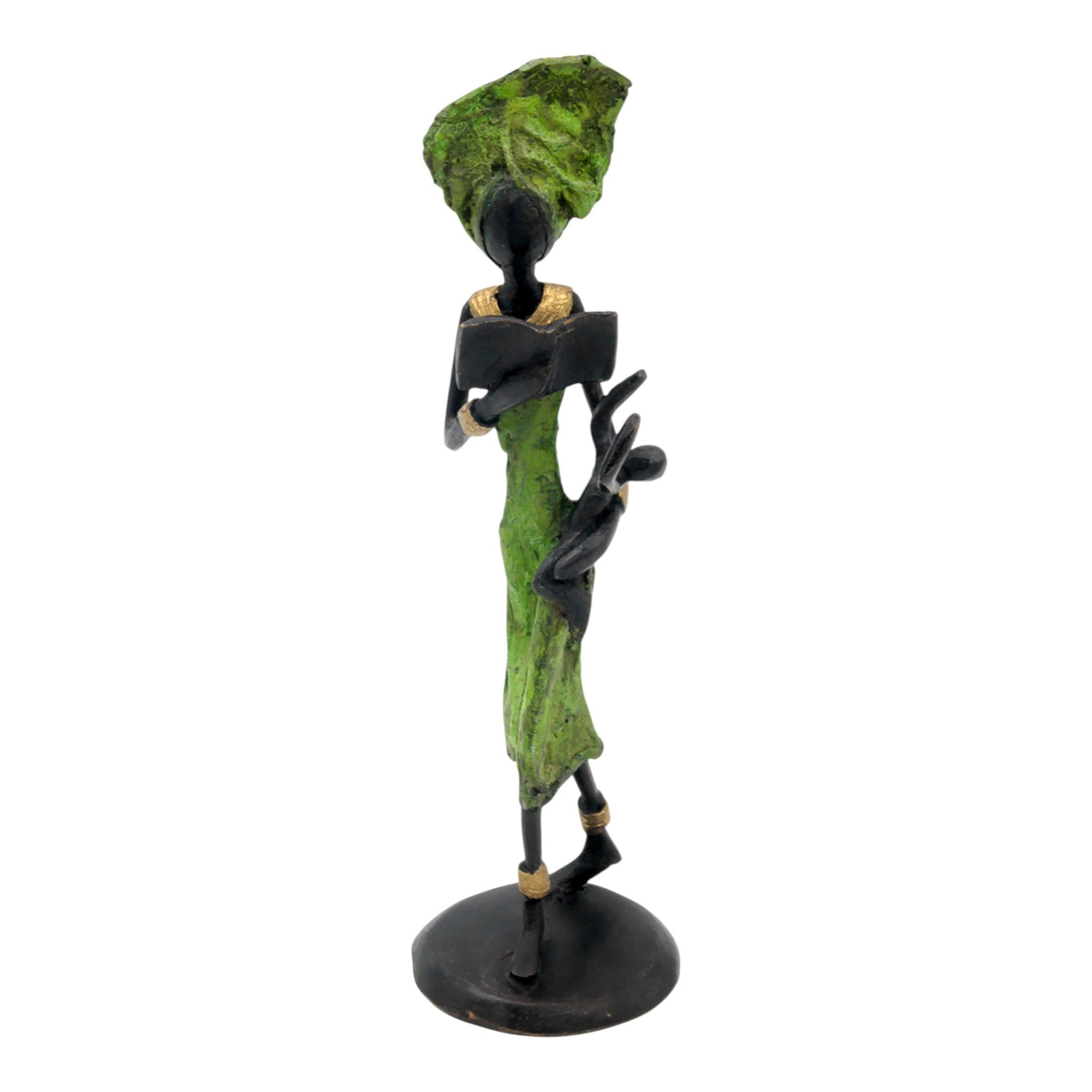 Bronze 25 cm vert n°2 
