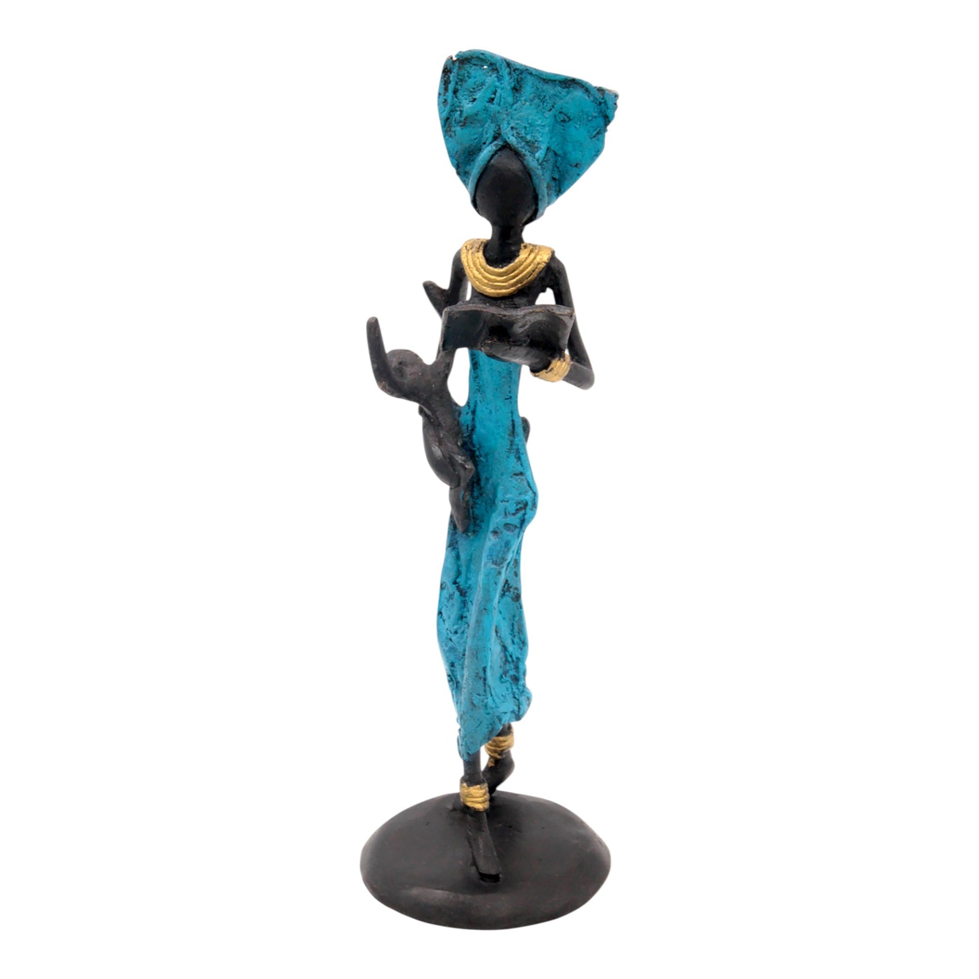Bronze 25 cm bleu n°1 