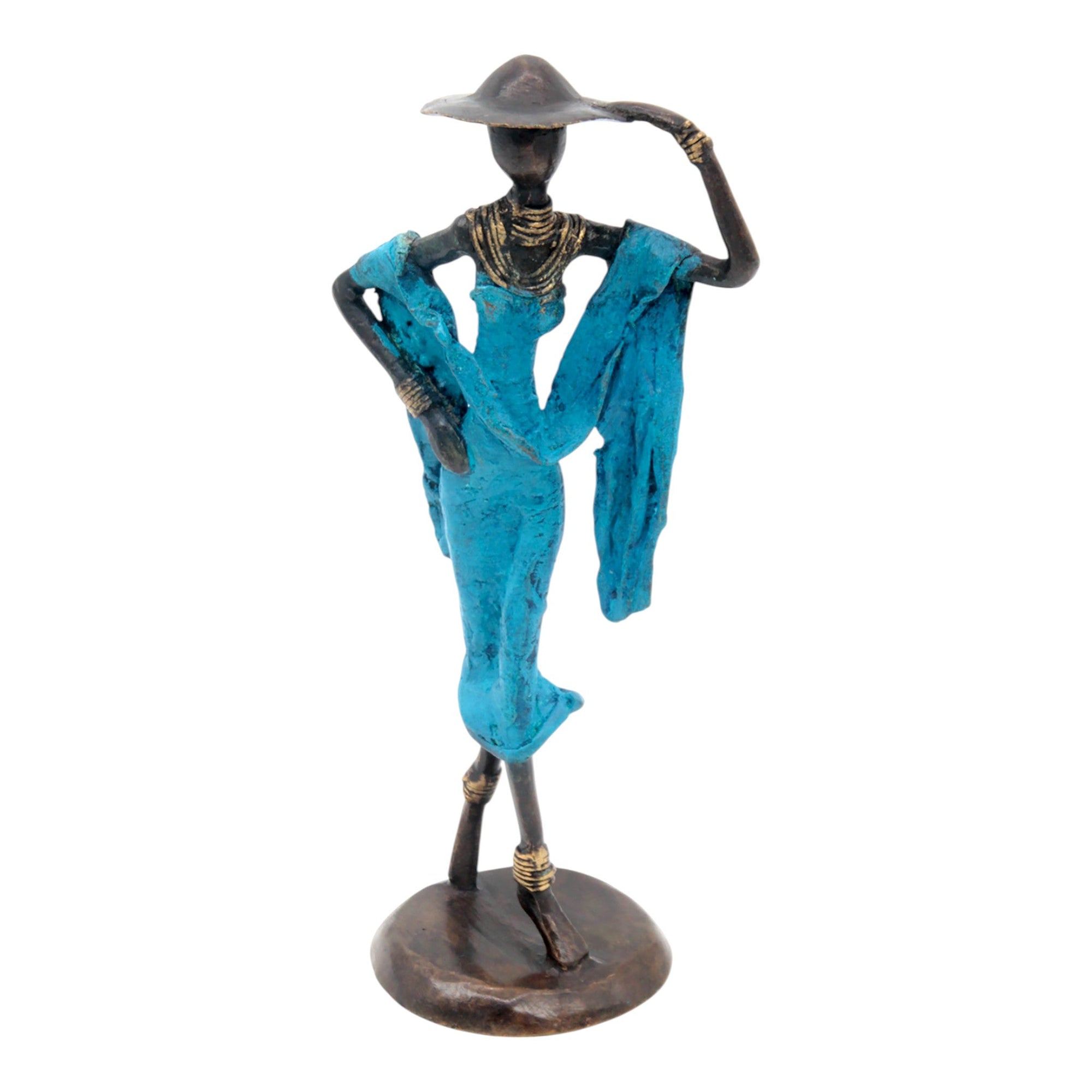Bronze 25 cm bleu n°3 