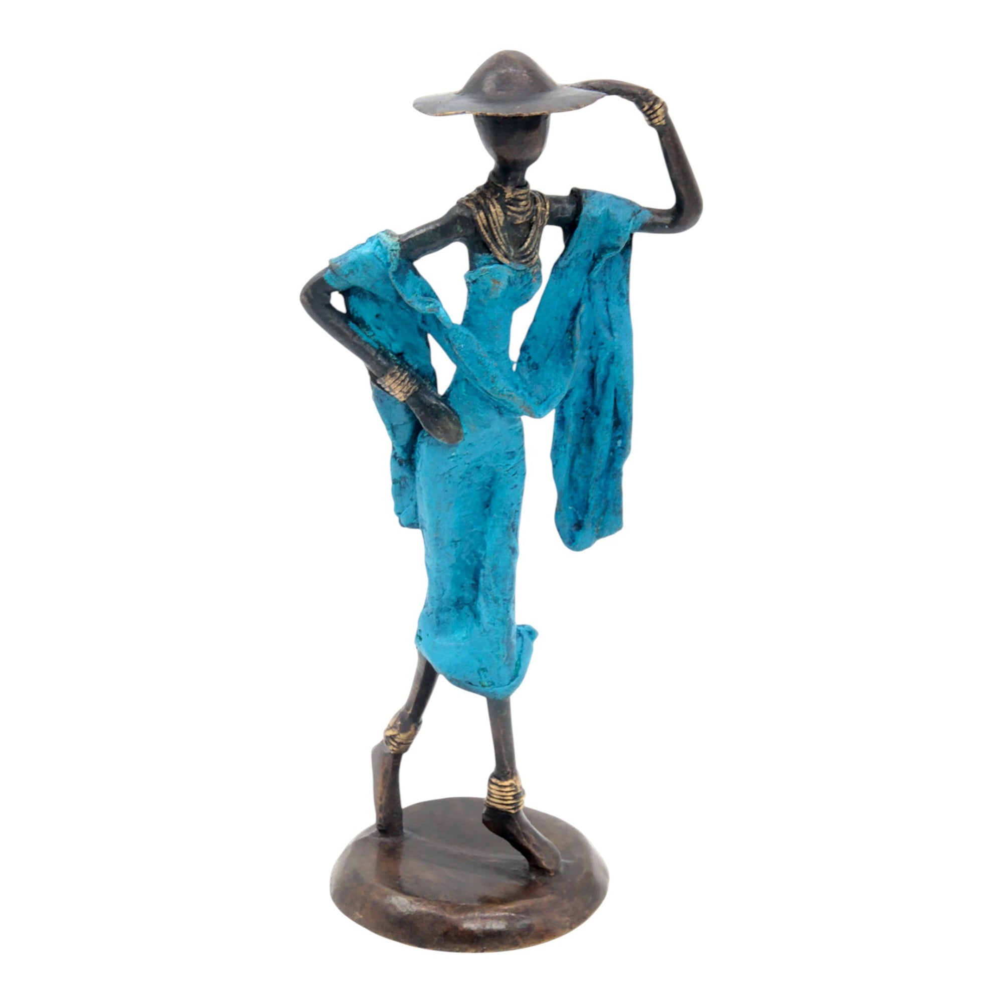 Bronze 25 cm bleu n°3 