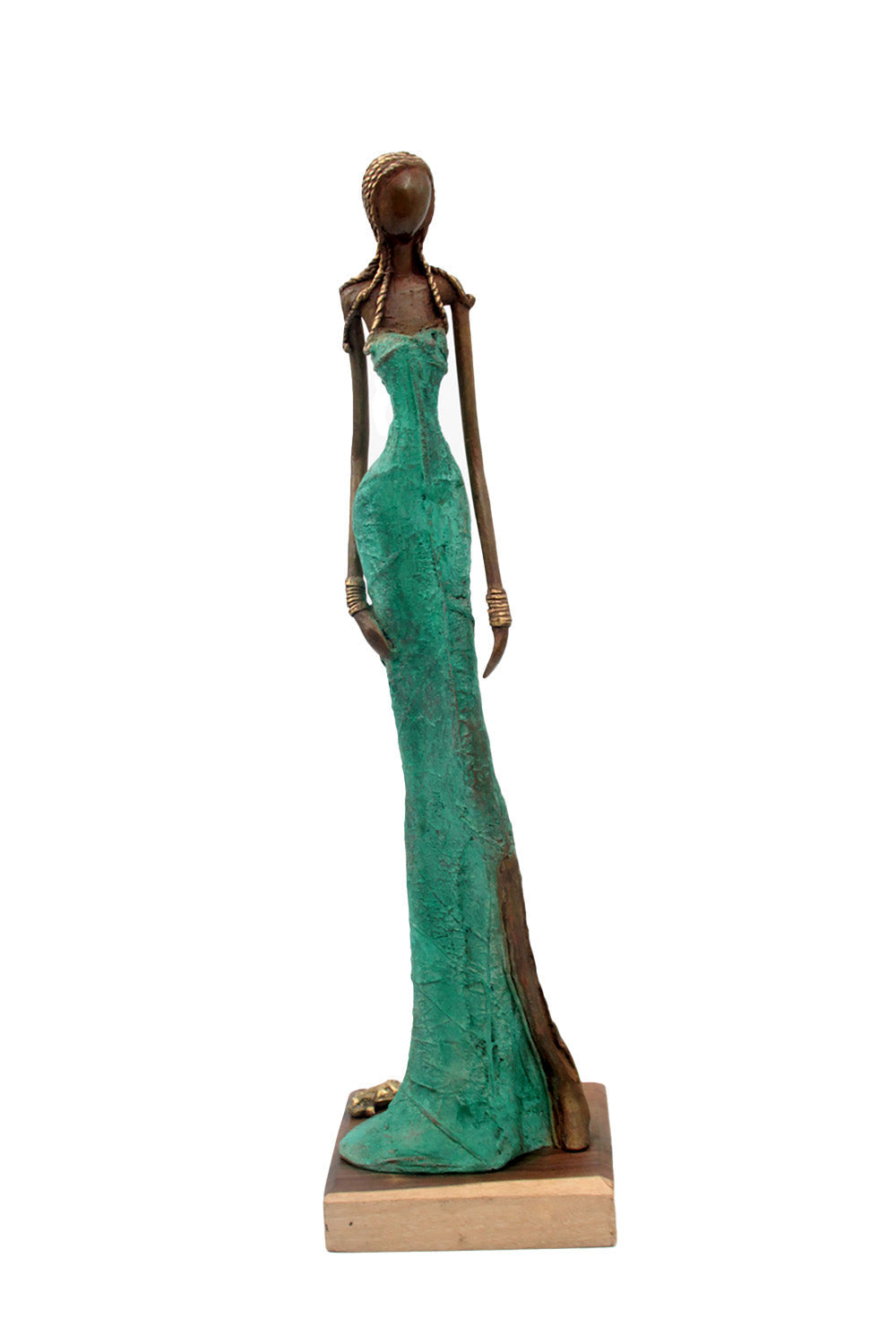Bronze Issouf 55 cm vert n°3 Bronzes d&#39;Afrique