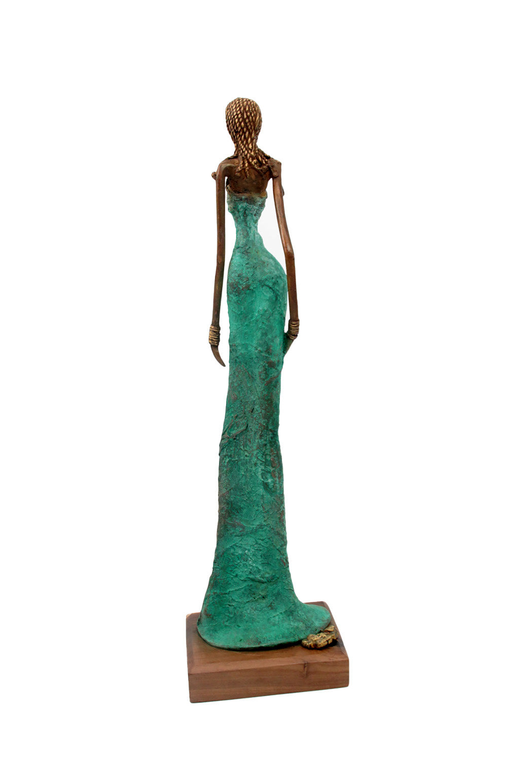 Bronze Issouf 55 cm vert n°3 Bronzes d&#39;Afrique