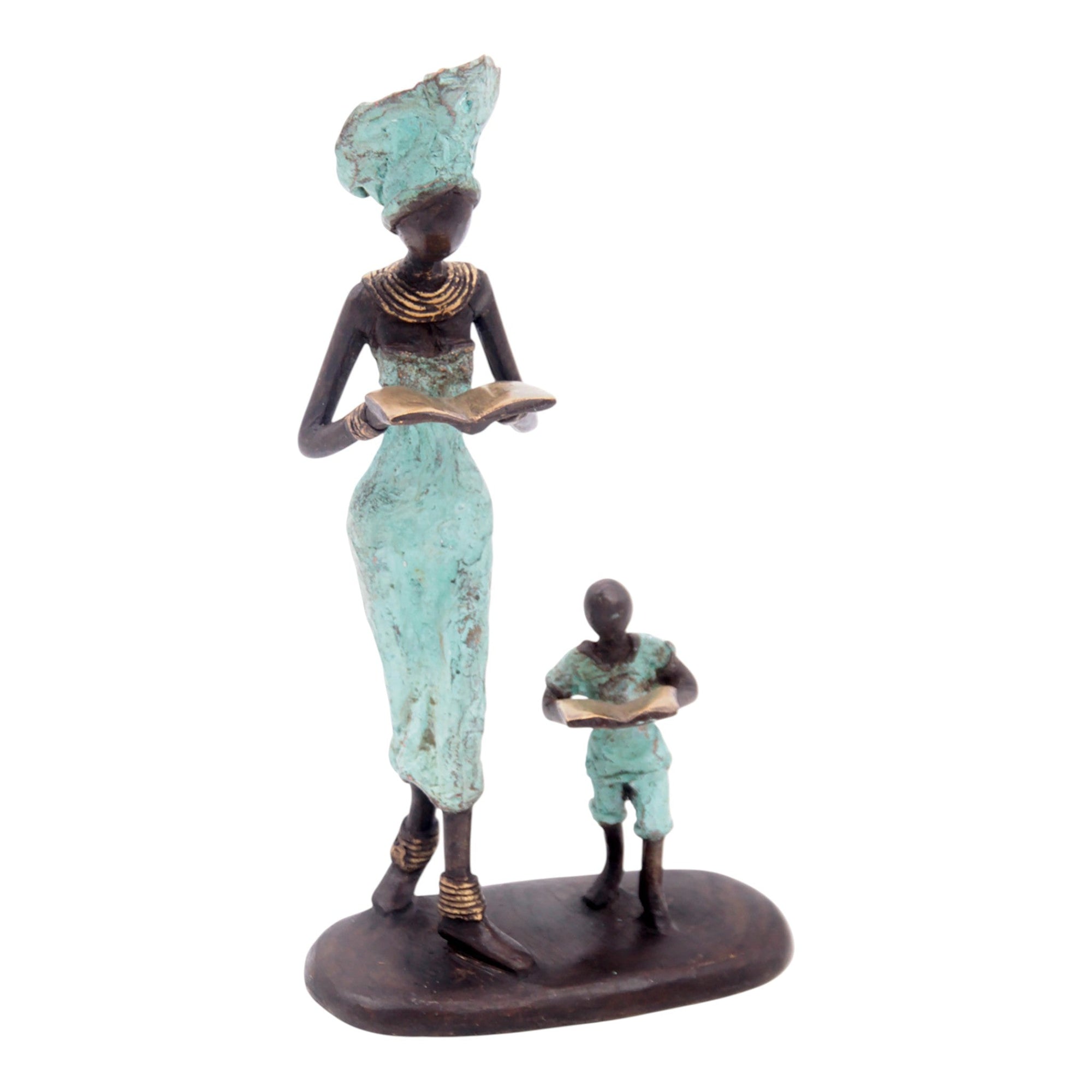 Bronze 25 cm turquoise n°5 