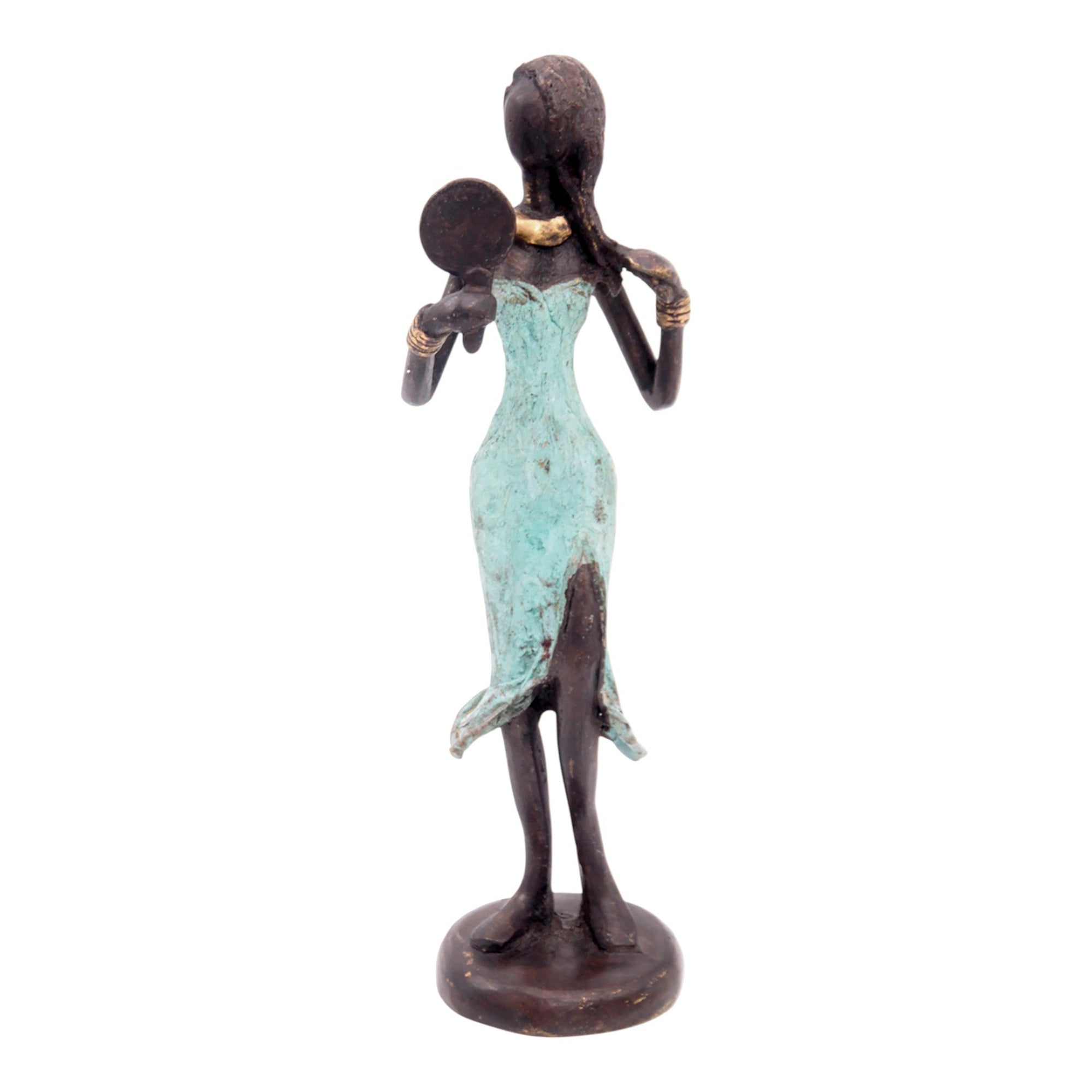 Bronze 25 cm turquoise n°6 
