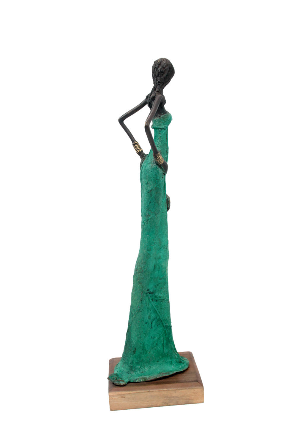 Bronze Issouf 55 cm vert n°5 Bronzes d&#39;Afrique