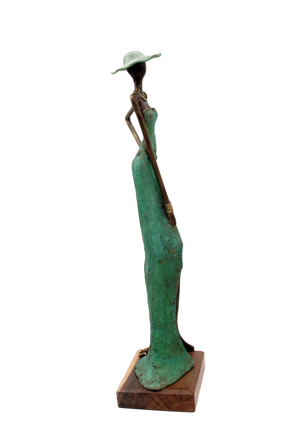Bronze Issouf 55 cm vert n°6 Bronzes d&#39;Afrique