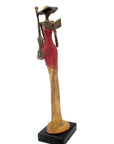 Bronze Issouf 55 cm rouge n°1 Bronzes d'Afrique