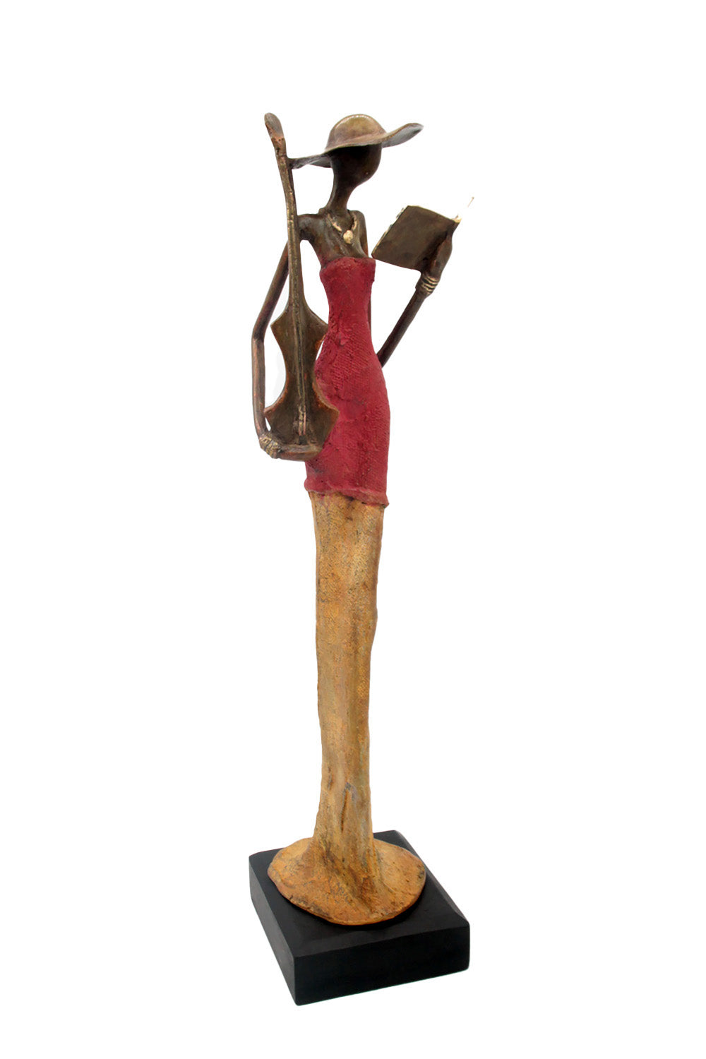 Bronze Issouf 55 cm rouge n°1 Bronzes d&#39;Afrique