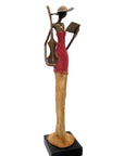 Bronze Issouf 55 cm rouge n°1 Bronzes d'Afrique