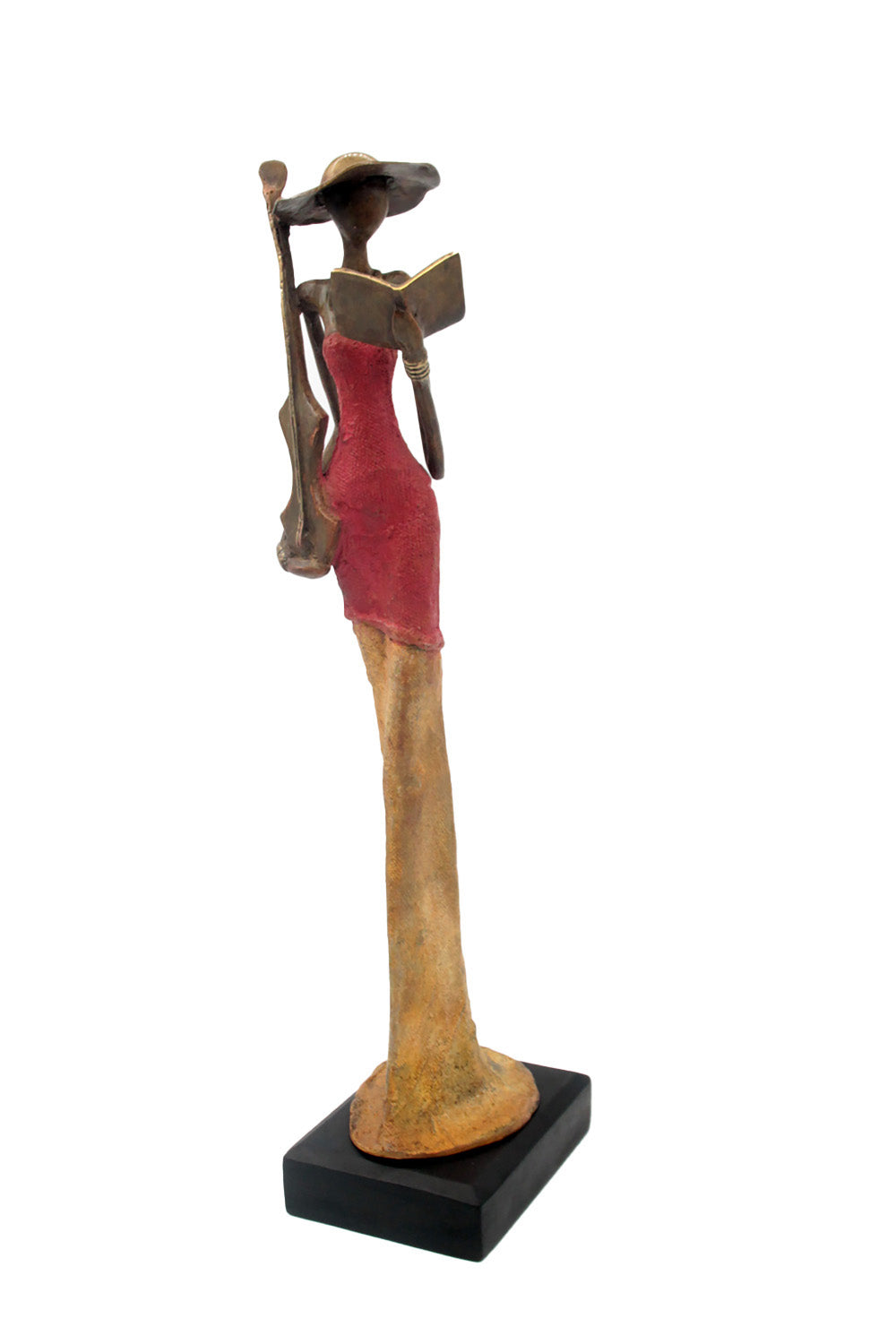 Bronze Issouf 55 cm rouge n°1 Bronzes d&#39;Afrique