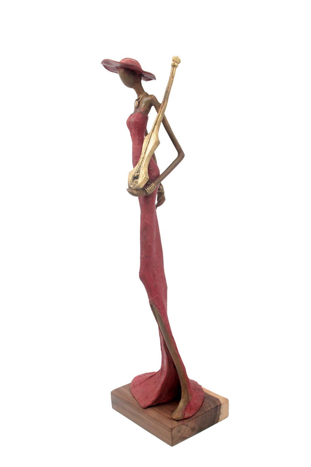 Bronze Issouf 55 cm rouge n°3 Bronzes d&#39;Afrique