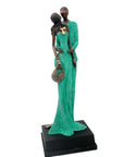 Bronze Issouf couple 55 cm vert n°2 Bronzes d'Afrique