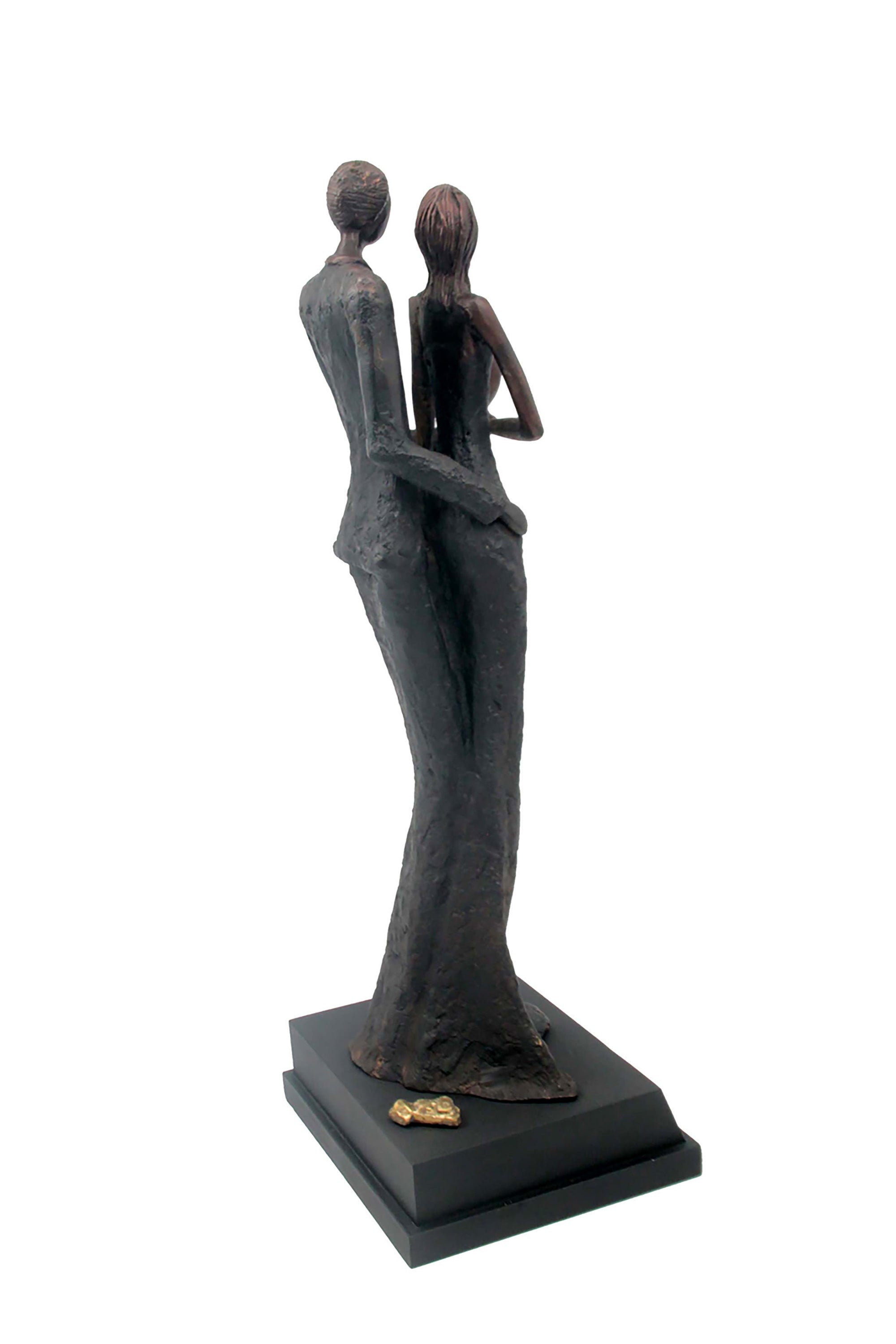 Bronze Issouf couple 55 cm noir n°1 Bronzes d&#39;Afrique