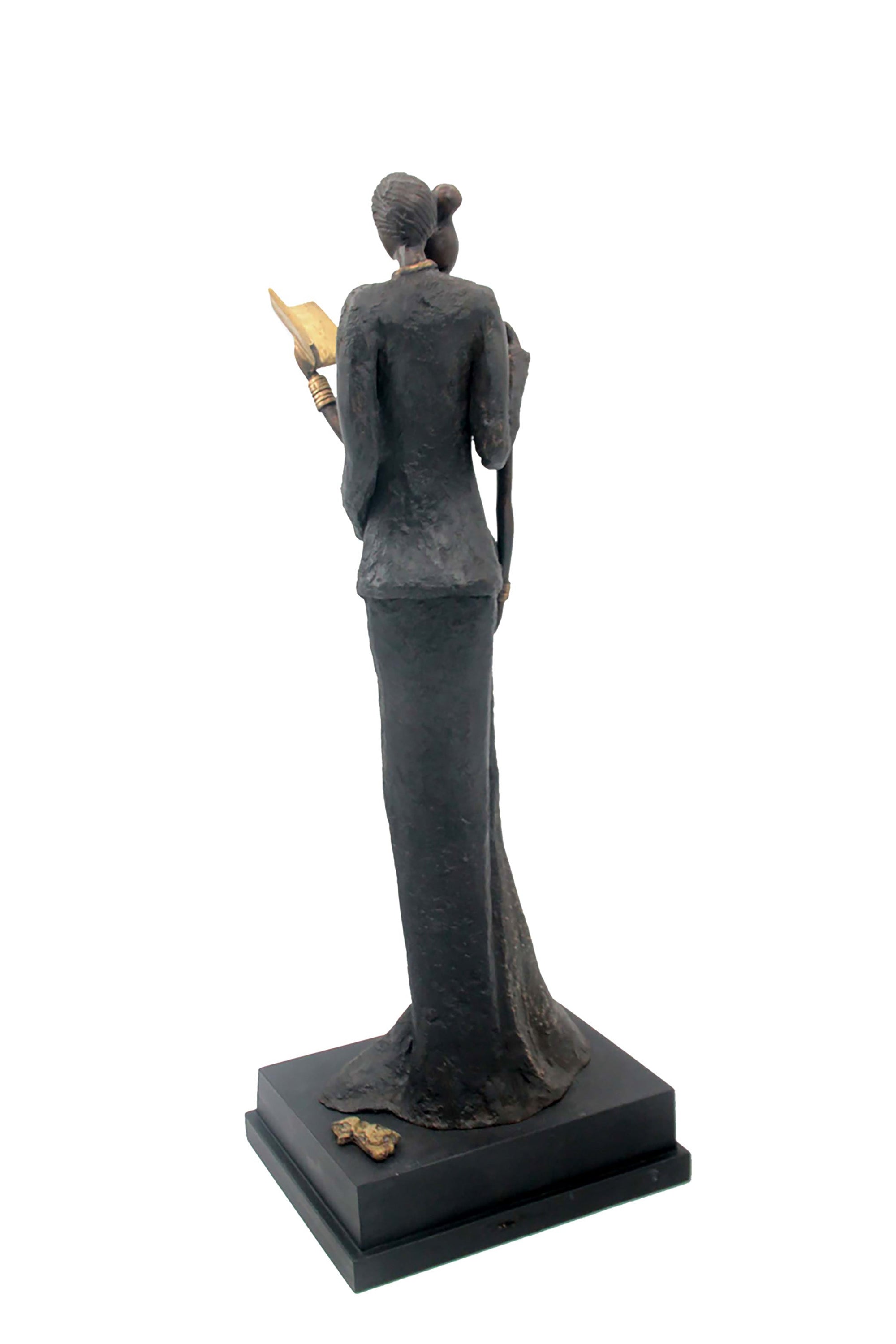 Bronze Issouf couple 55 cm noir n°2 Bronzes d&#39;Afrique