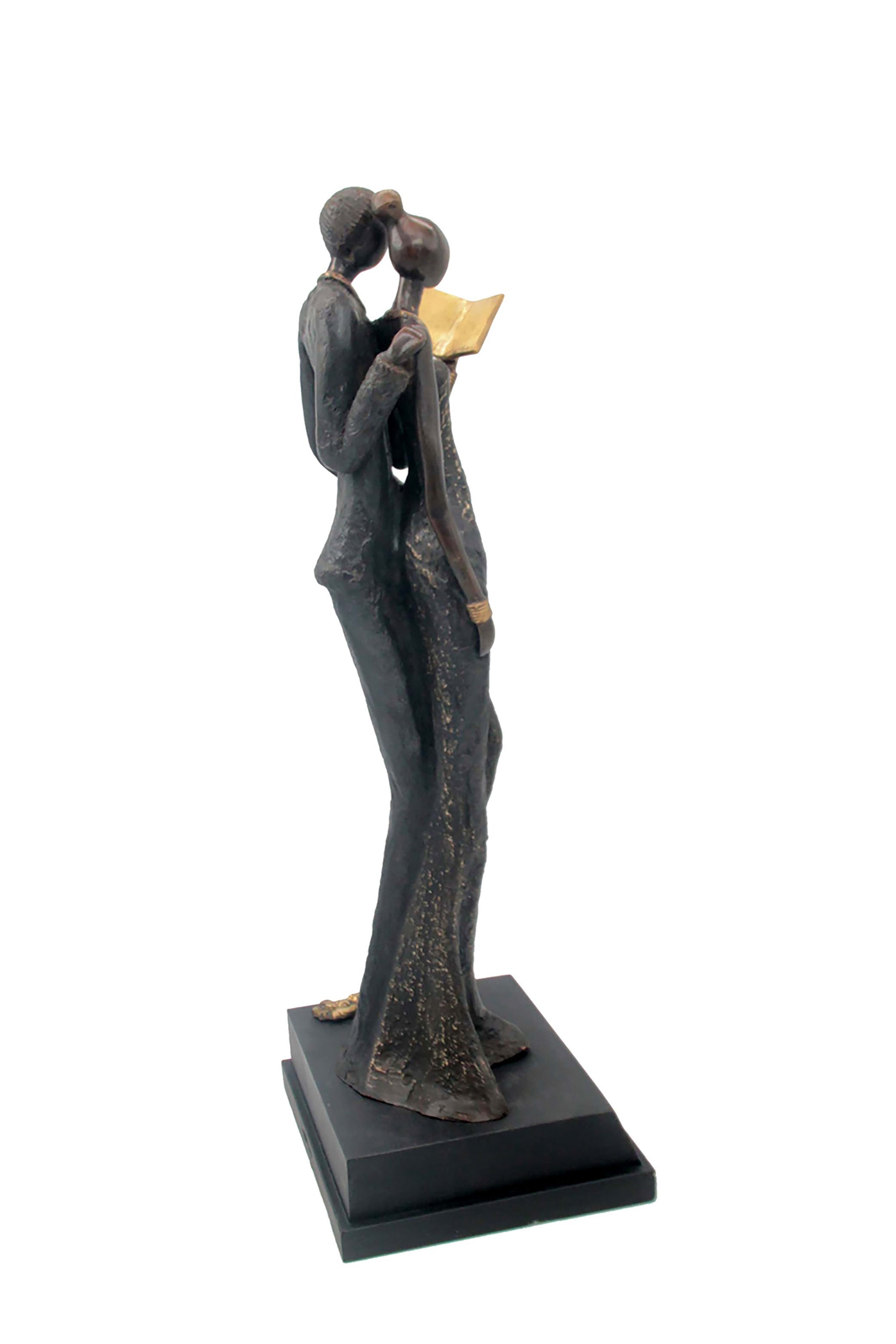 Bronze Issouf couple 55 cm noir n°2 Bronzes d&#39;Afrique