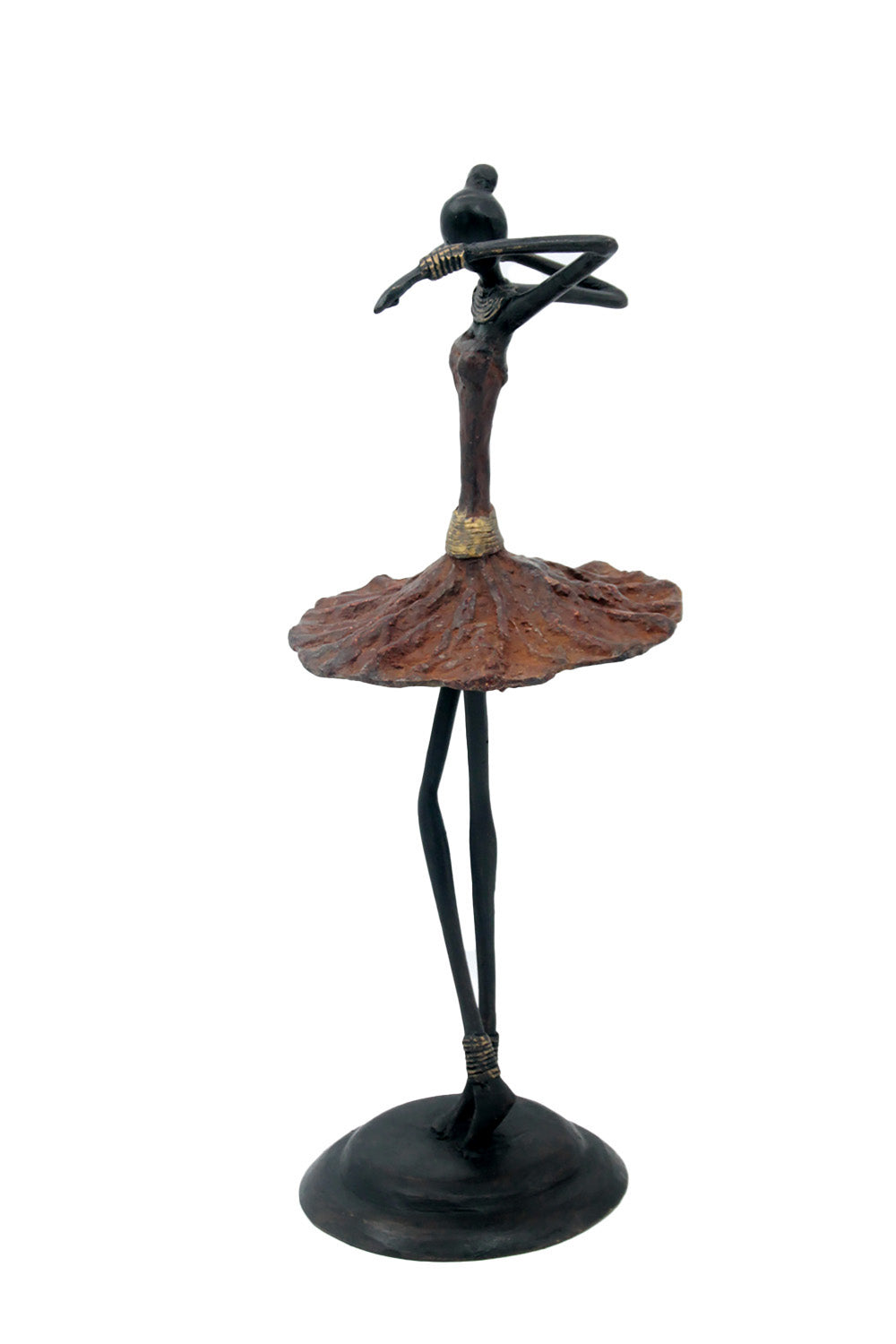 Ballerine 45 cm marron n°2 Bronzes d&#39;Afrique