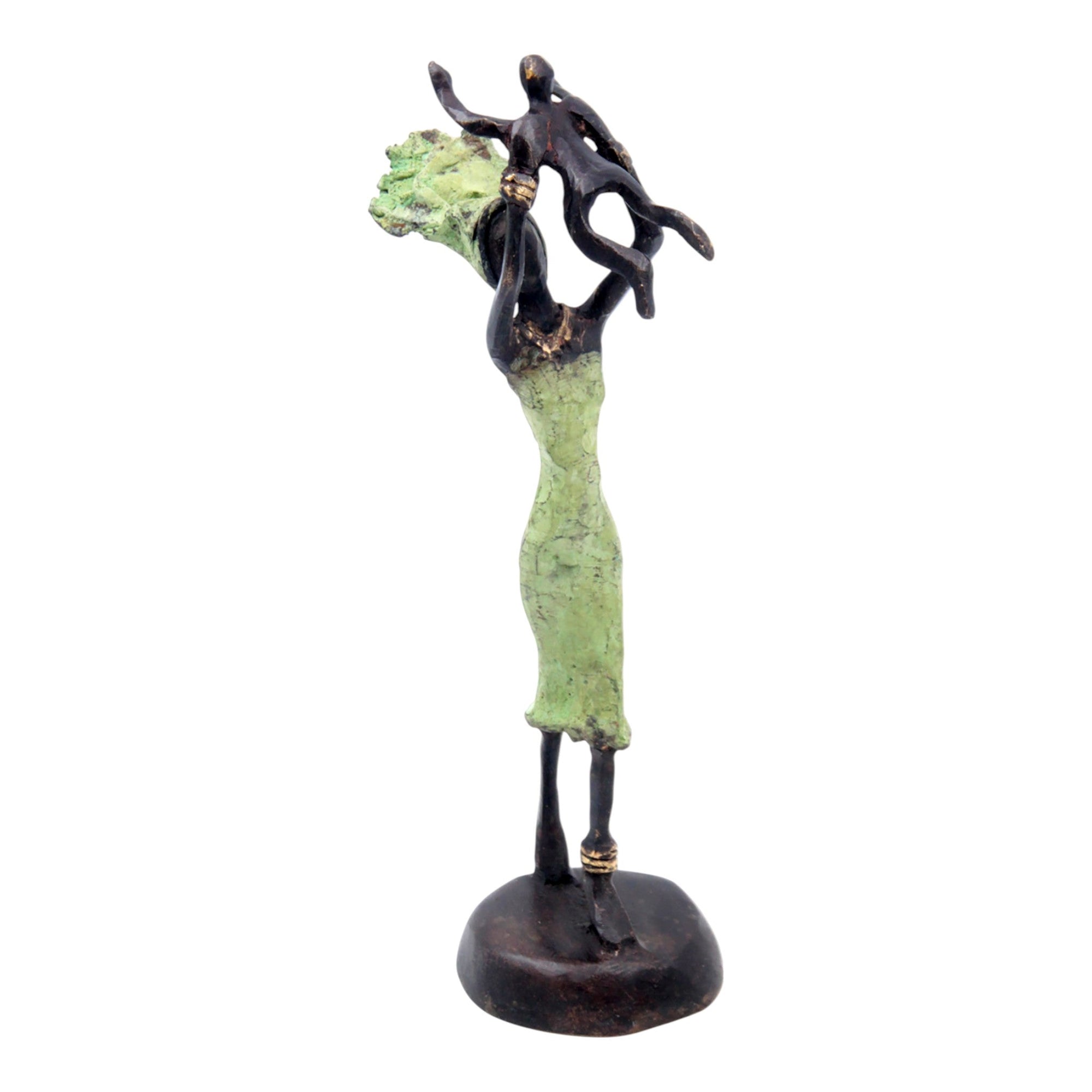 Bronze 15 cm vert n°4 
