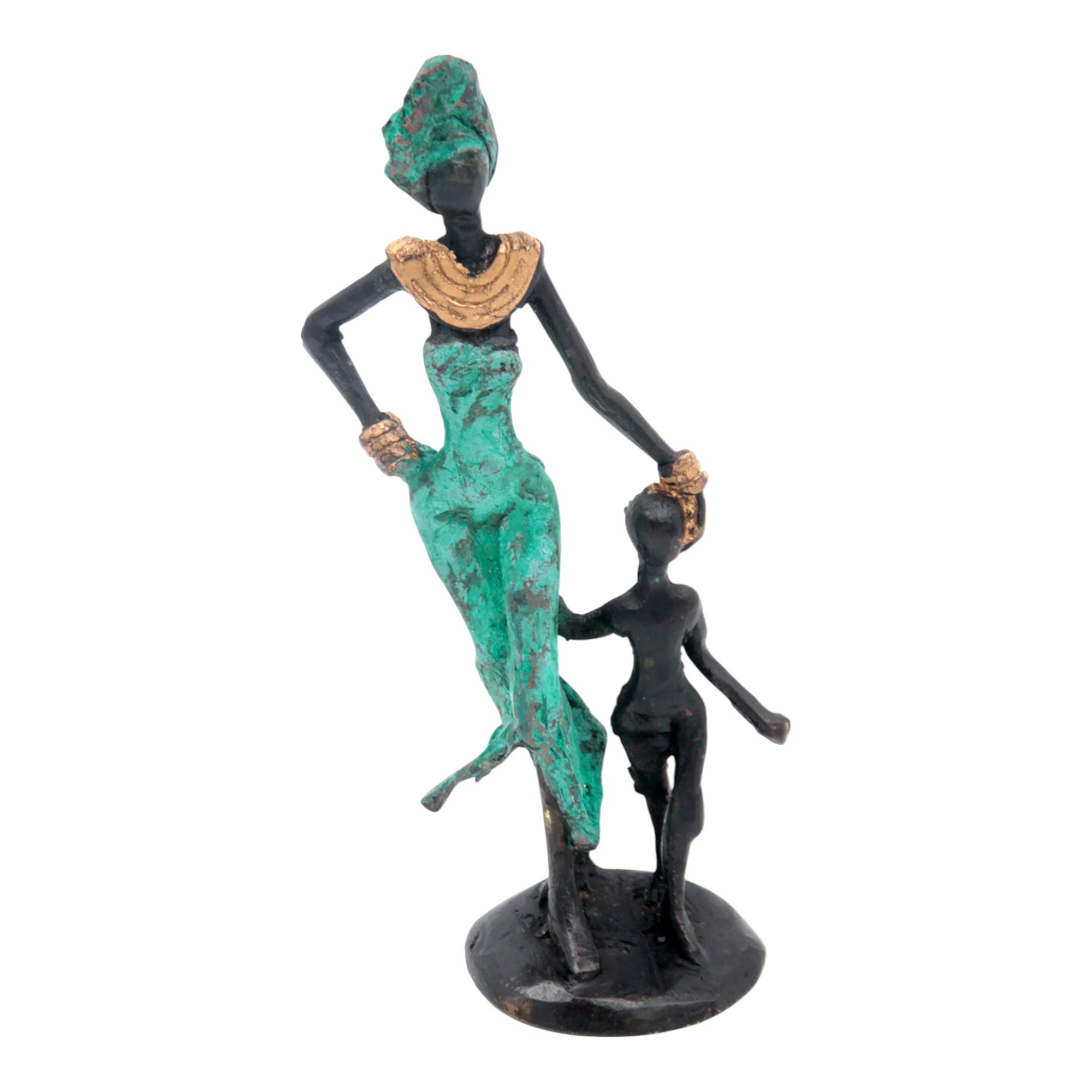 Bronze 15 cm turquoise n°4 