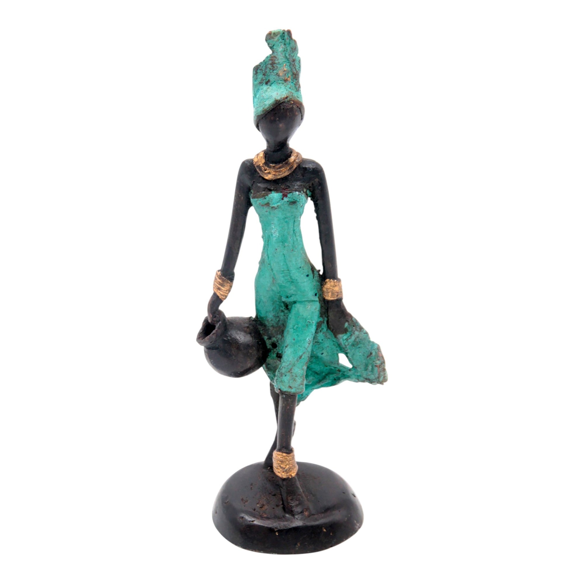 Bronze 15 cm turquoise n°7 