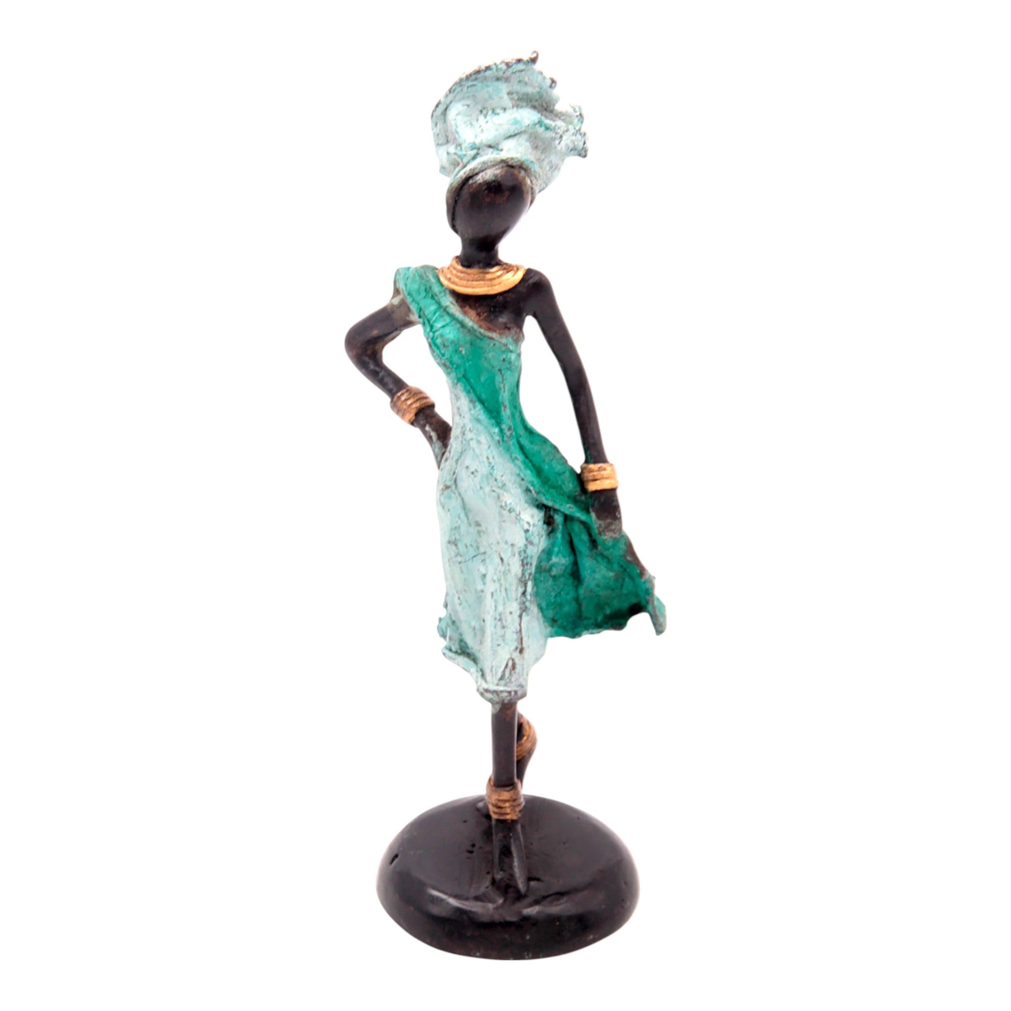 Bronze 15 cm turquoise n°9 