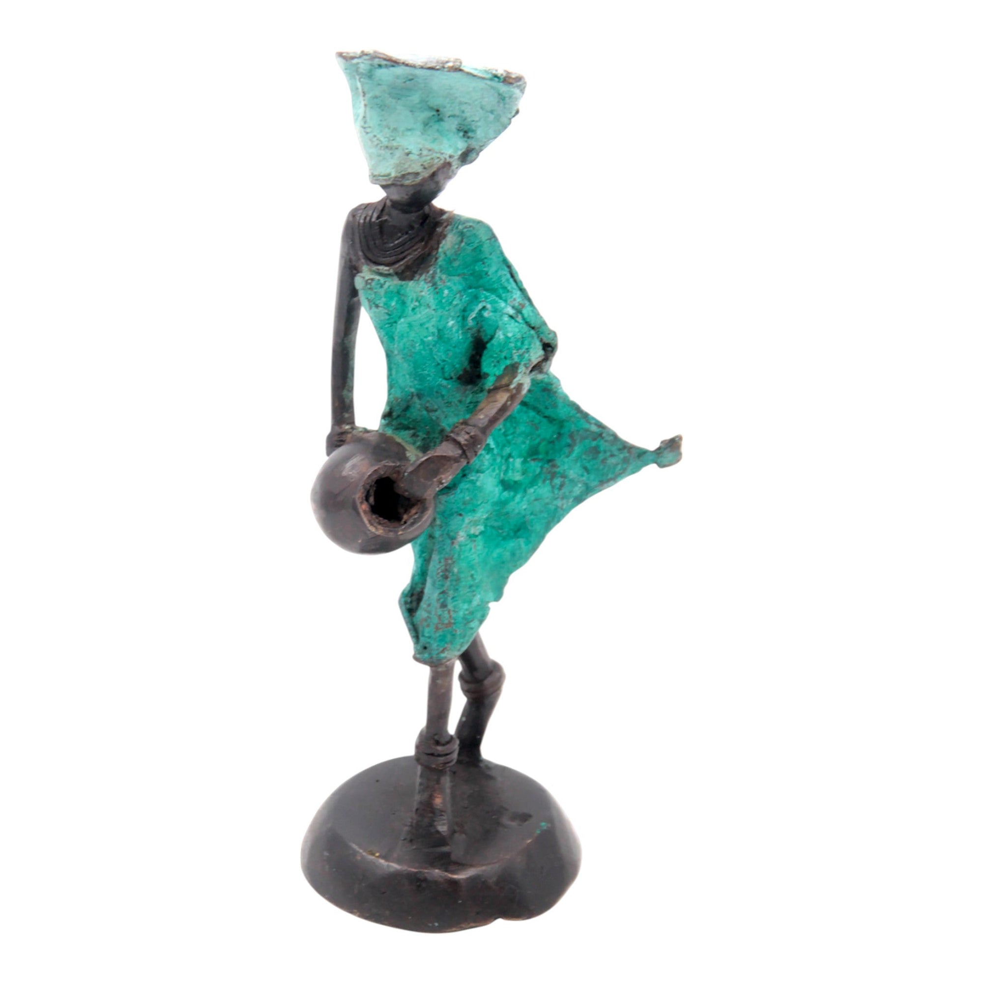Bronze 15 cm turquoise n°15 
